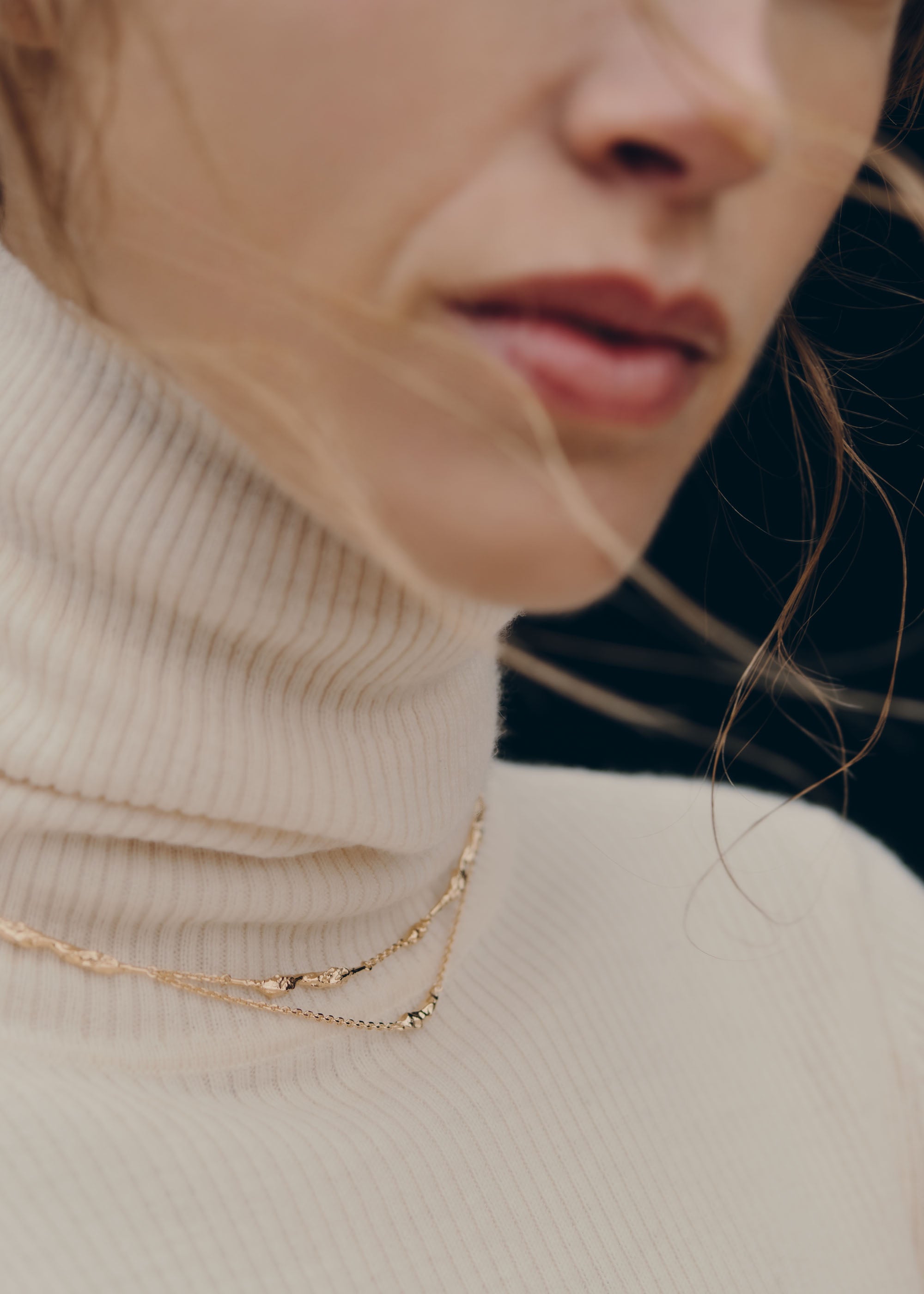 Doppel Kette Eroz - Goldedition 24 Karat vergoldet