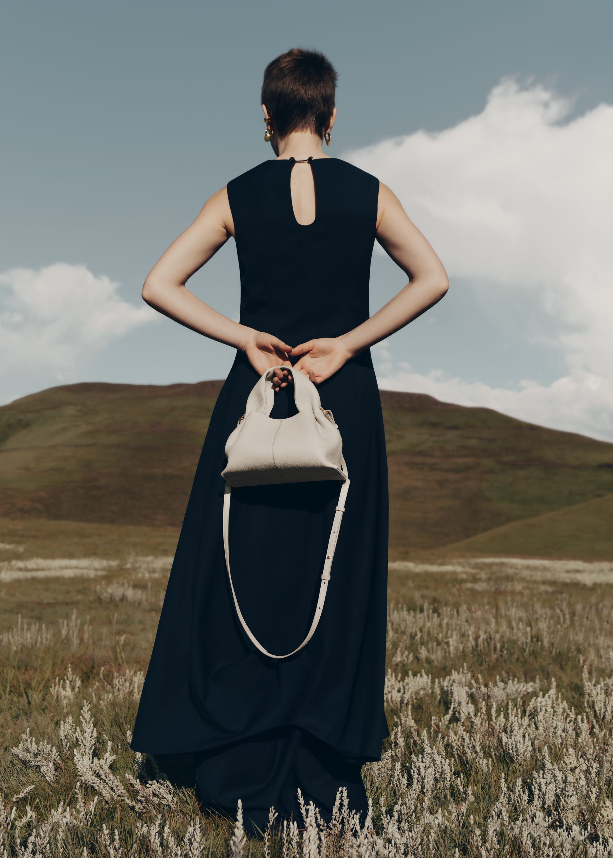Numéro Neuf Mini - Kreide Genarbtes Leder