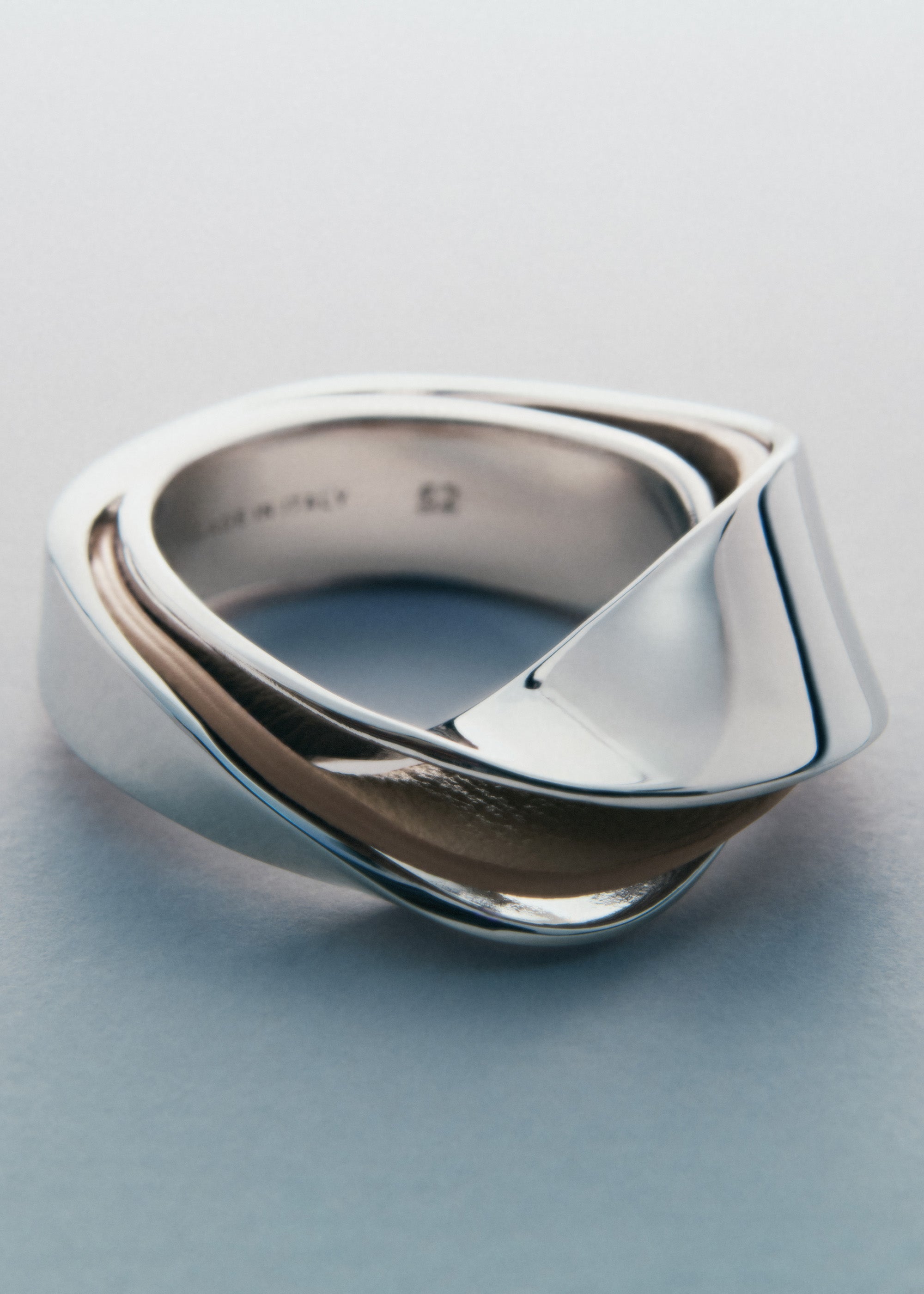 Ring Ormé - Silberedition Und Taupe Leder