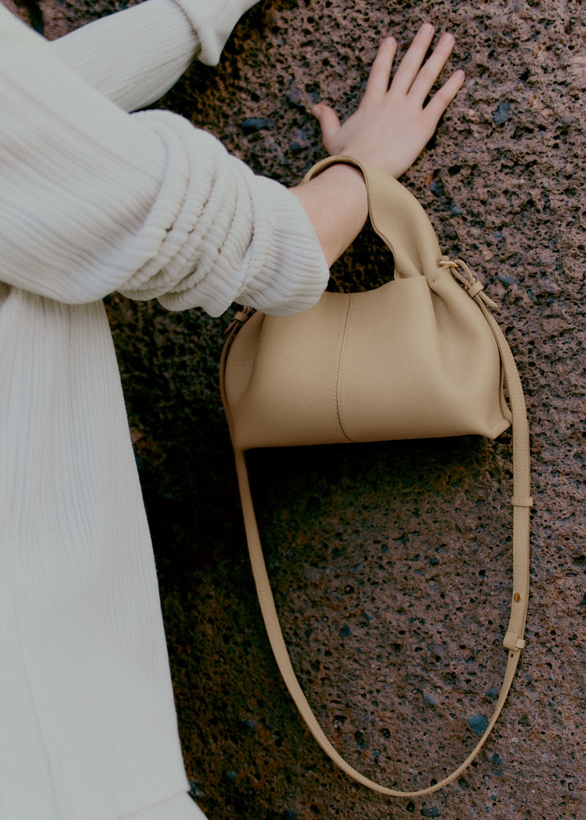 Numéro Neuf Mini - Sand Genarbtes Leder