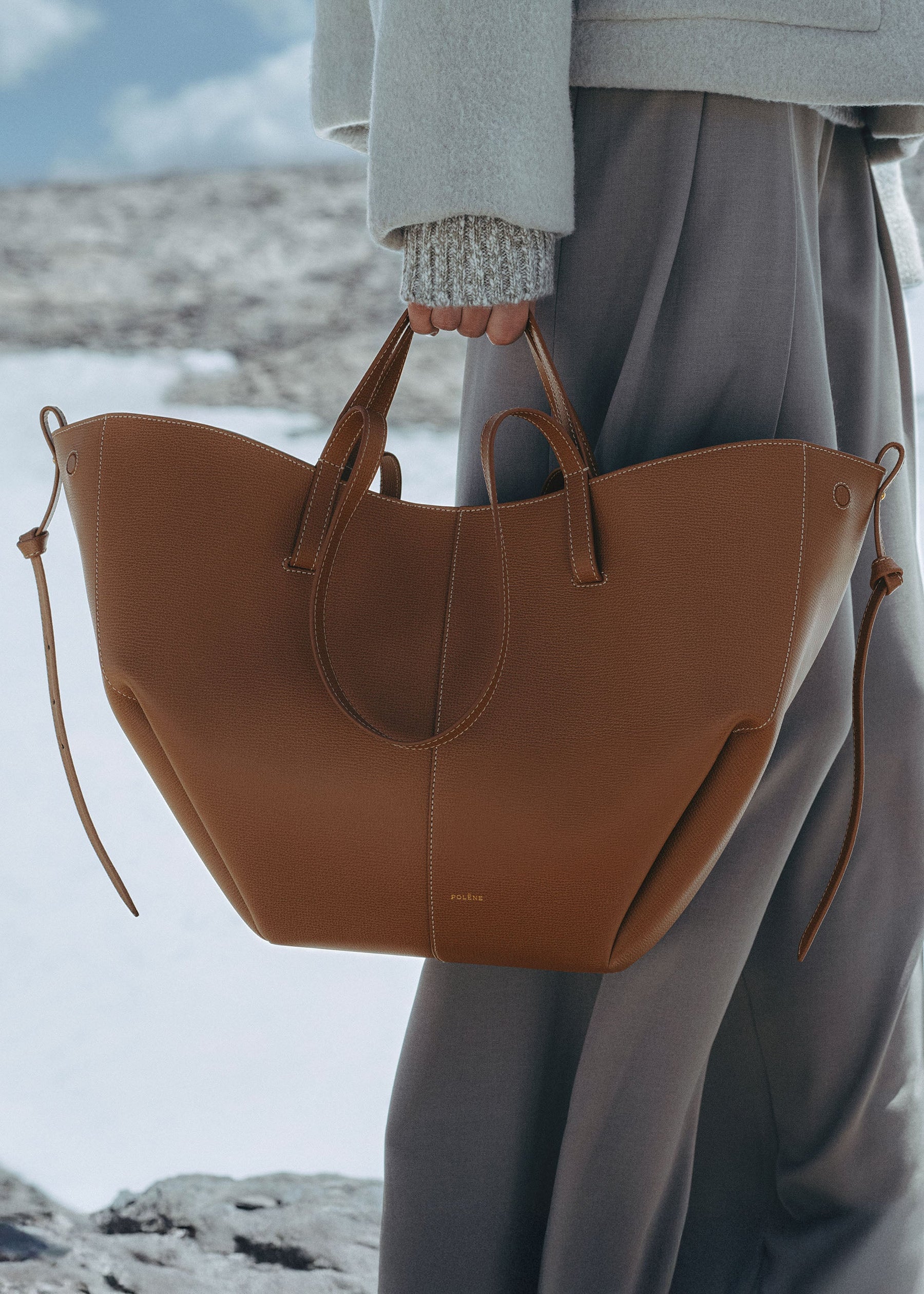 Cyme - Camel Genarbtes Leder