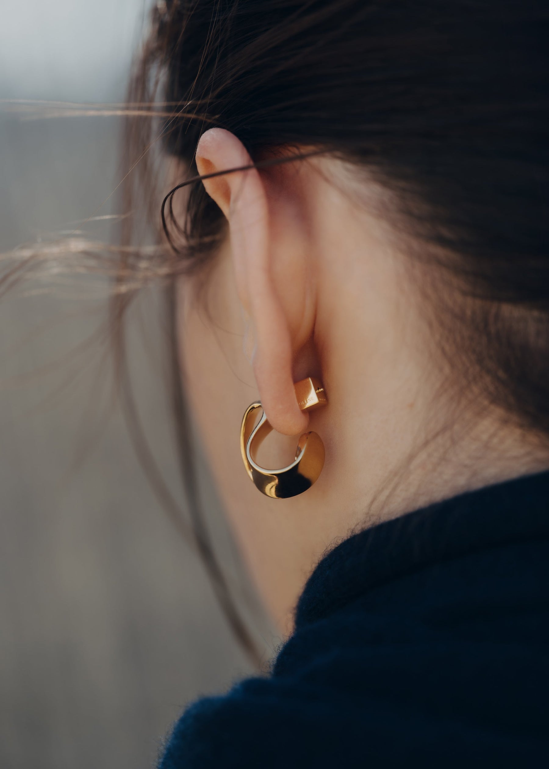 Spiralen Ohrringe Éole - Goldedition 24 Karat vergoldet