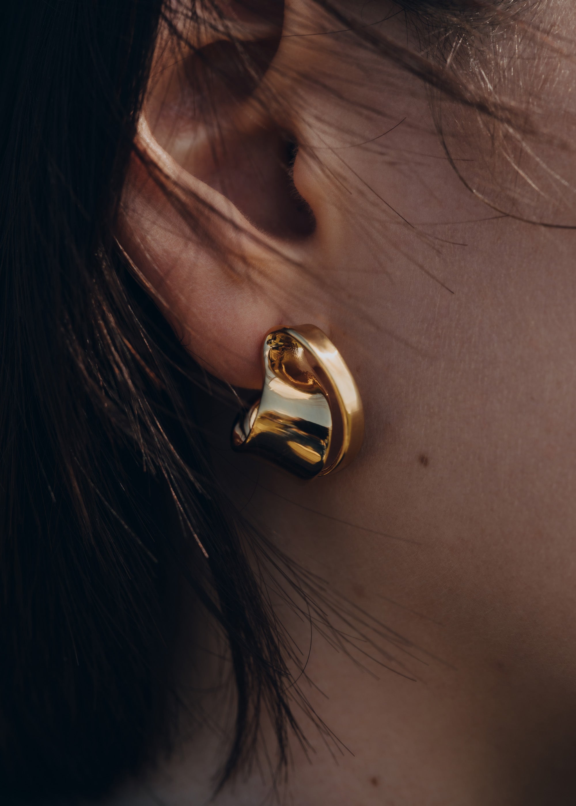 Spiralen Ohrringe Éole - Goldedition 24 Karat vergoldet
