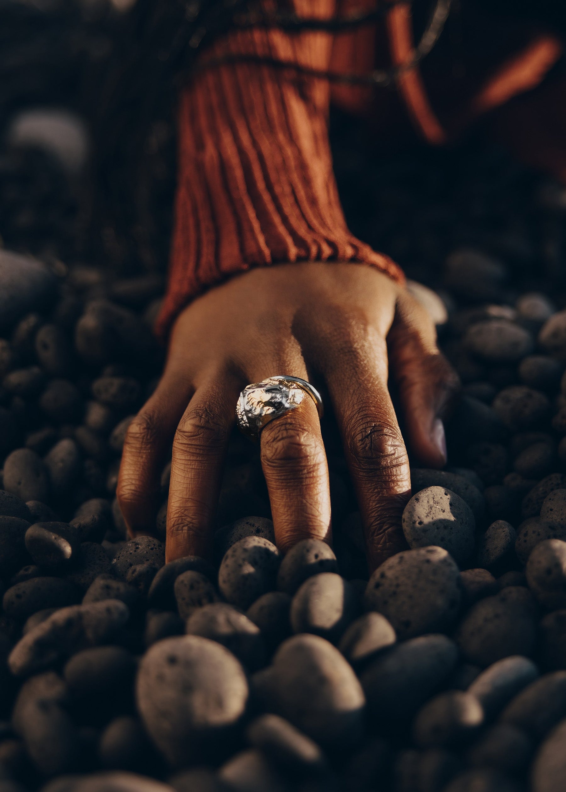 Ring Eroz - Duo Palladium und Vergoldung mit 24 karätigem Gold