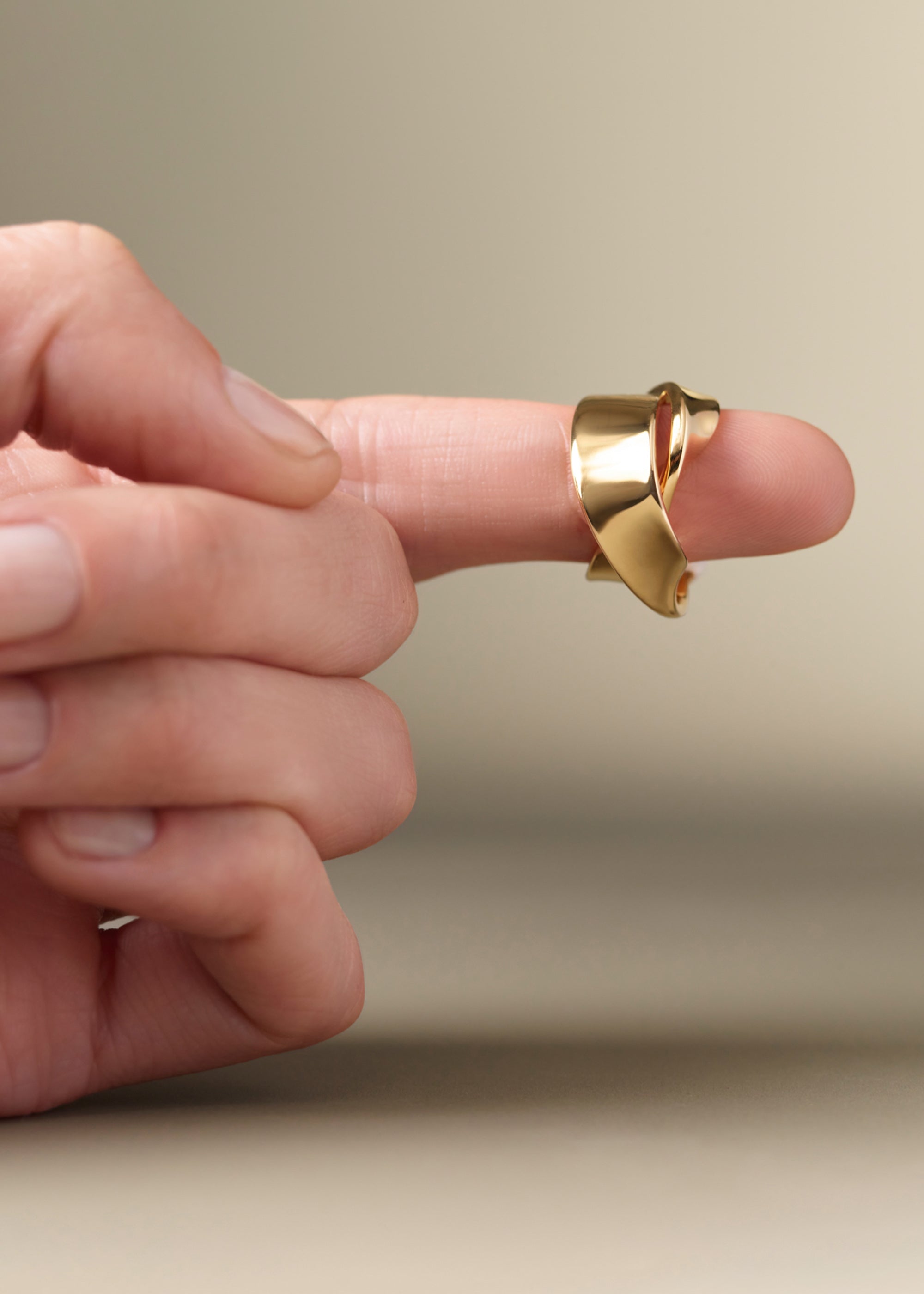 Spiralen Ring Éole - Goldedition 24 Karat vergoldet