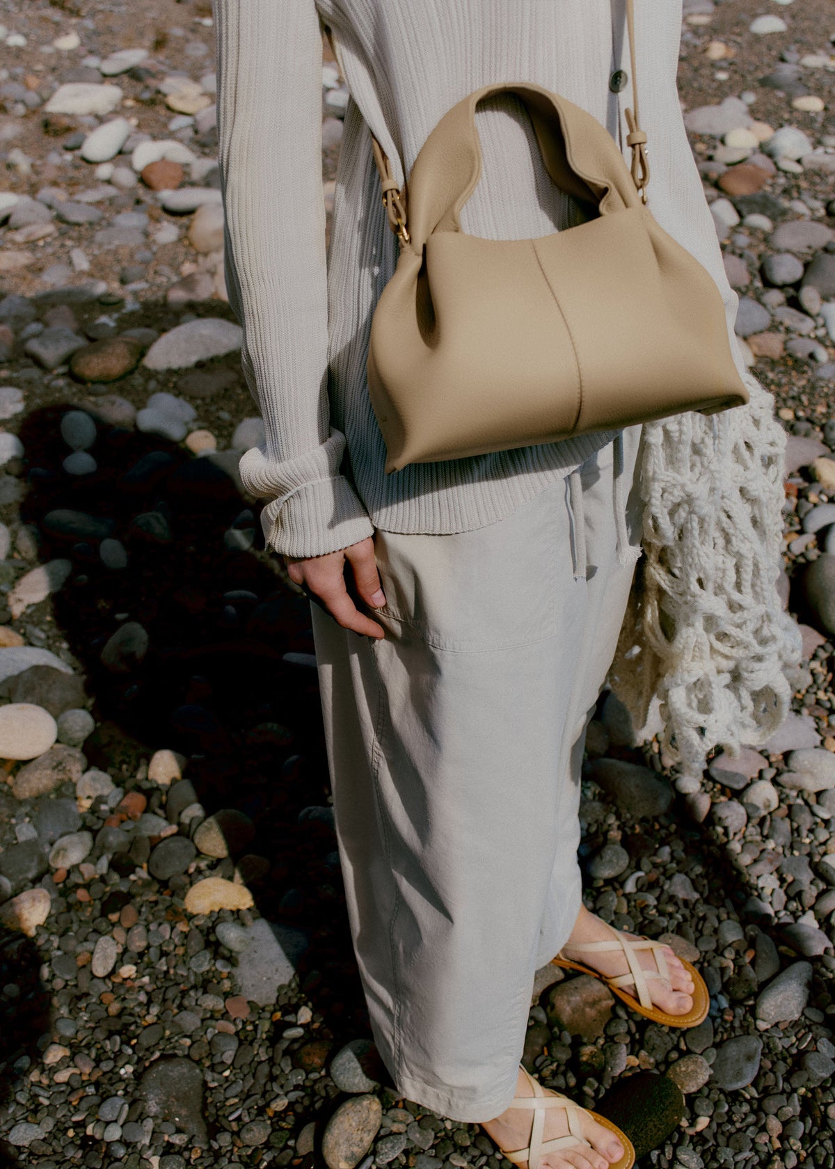 Numéro Neuf Mini - Sand Genarbtes Leder