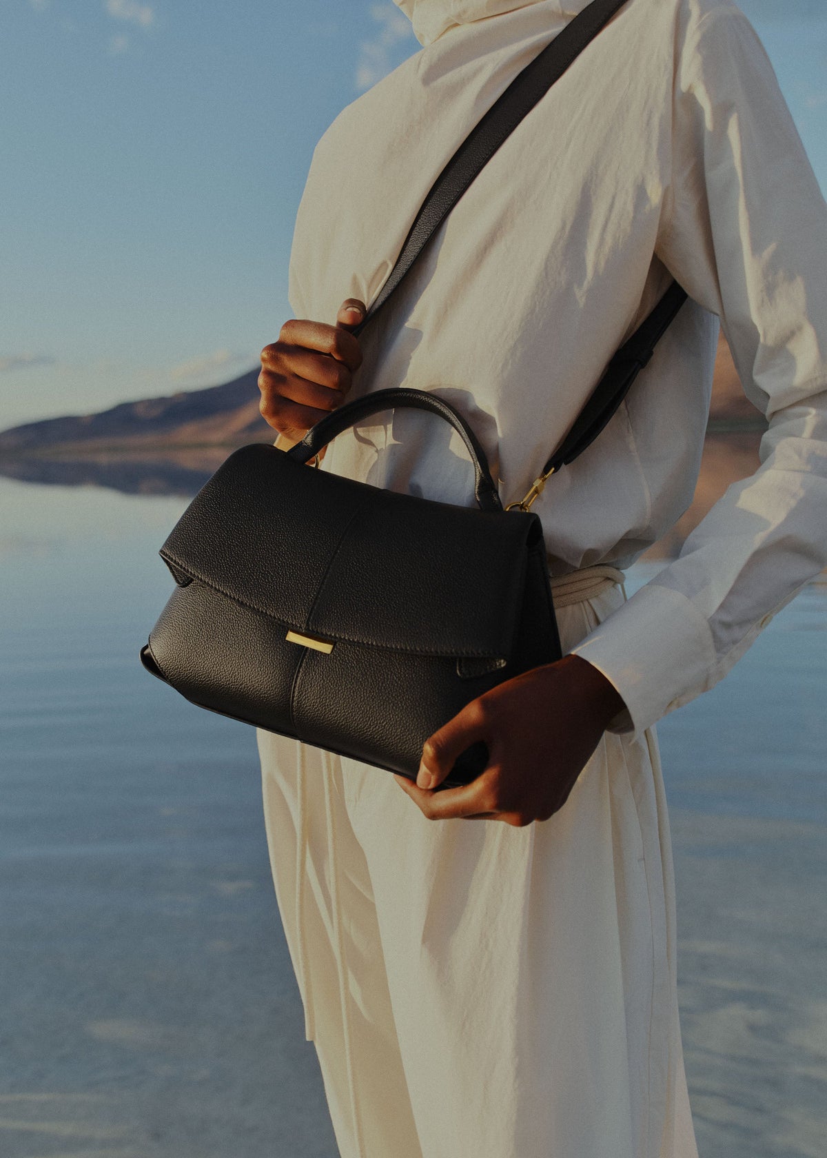 Mokki Mini - Schwarz Genarbtes Leder