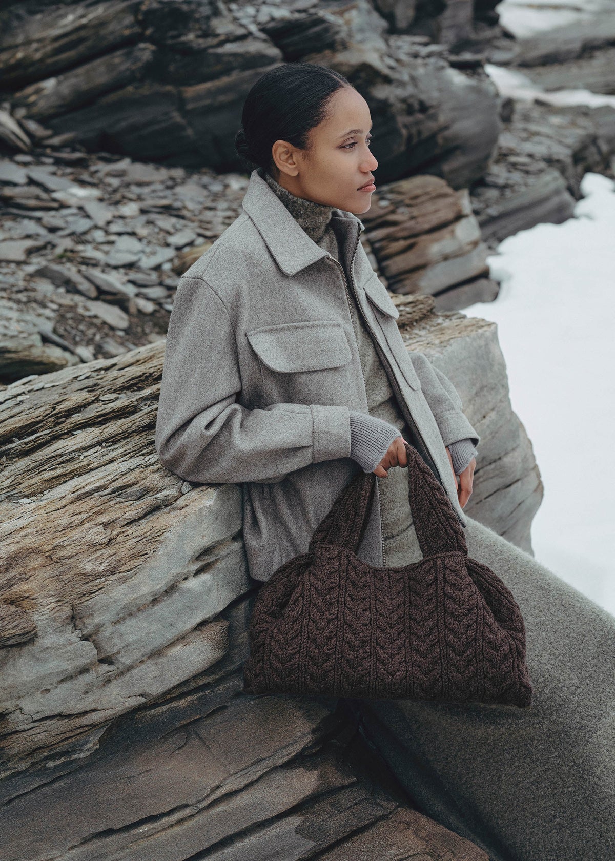 Numéro Neuf Large - Ebenholz Merino