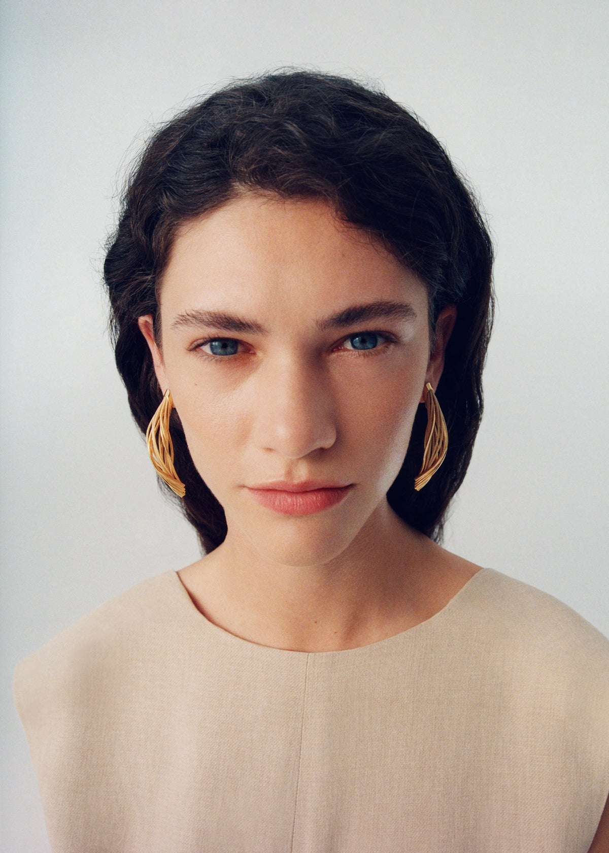 Hängende Ohrringe Rozo - Rattan