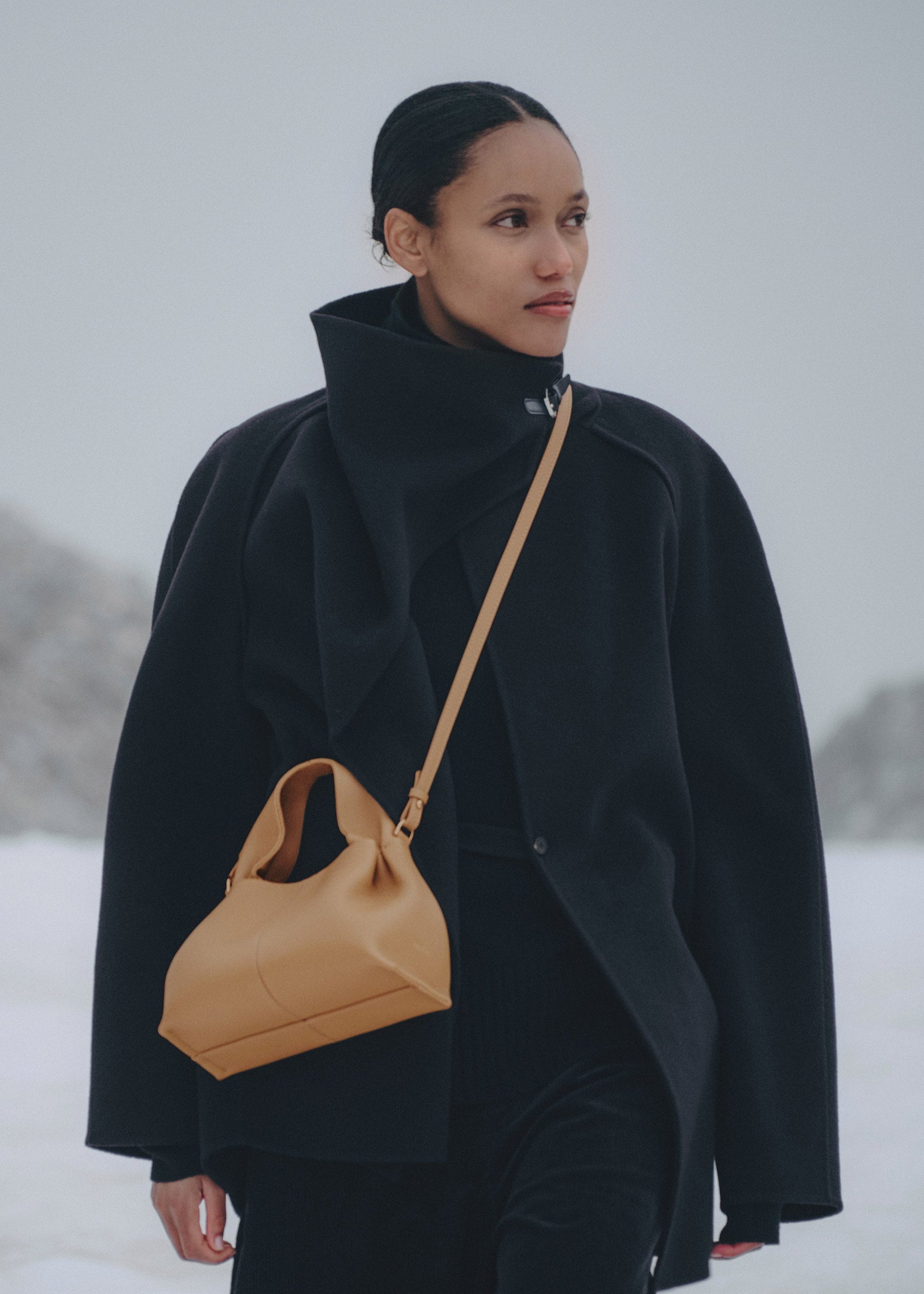Numéro Neuf Mini - Ocker Genarbtes Leder