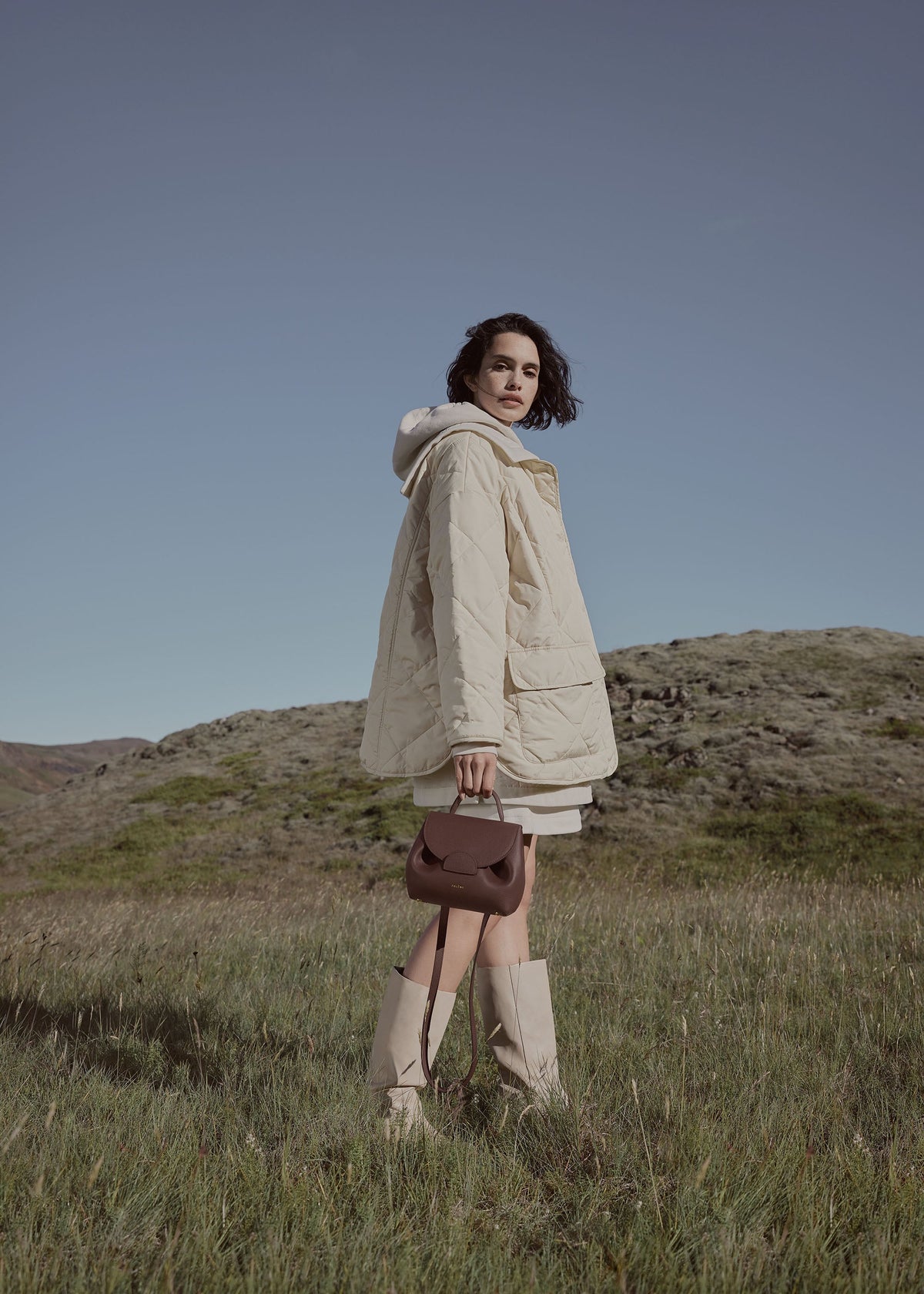 Numéro Un Nano - Sandelholz Genarbtes Leder