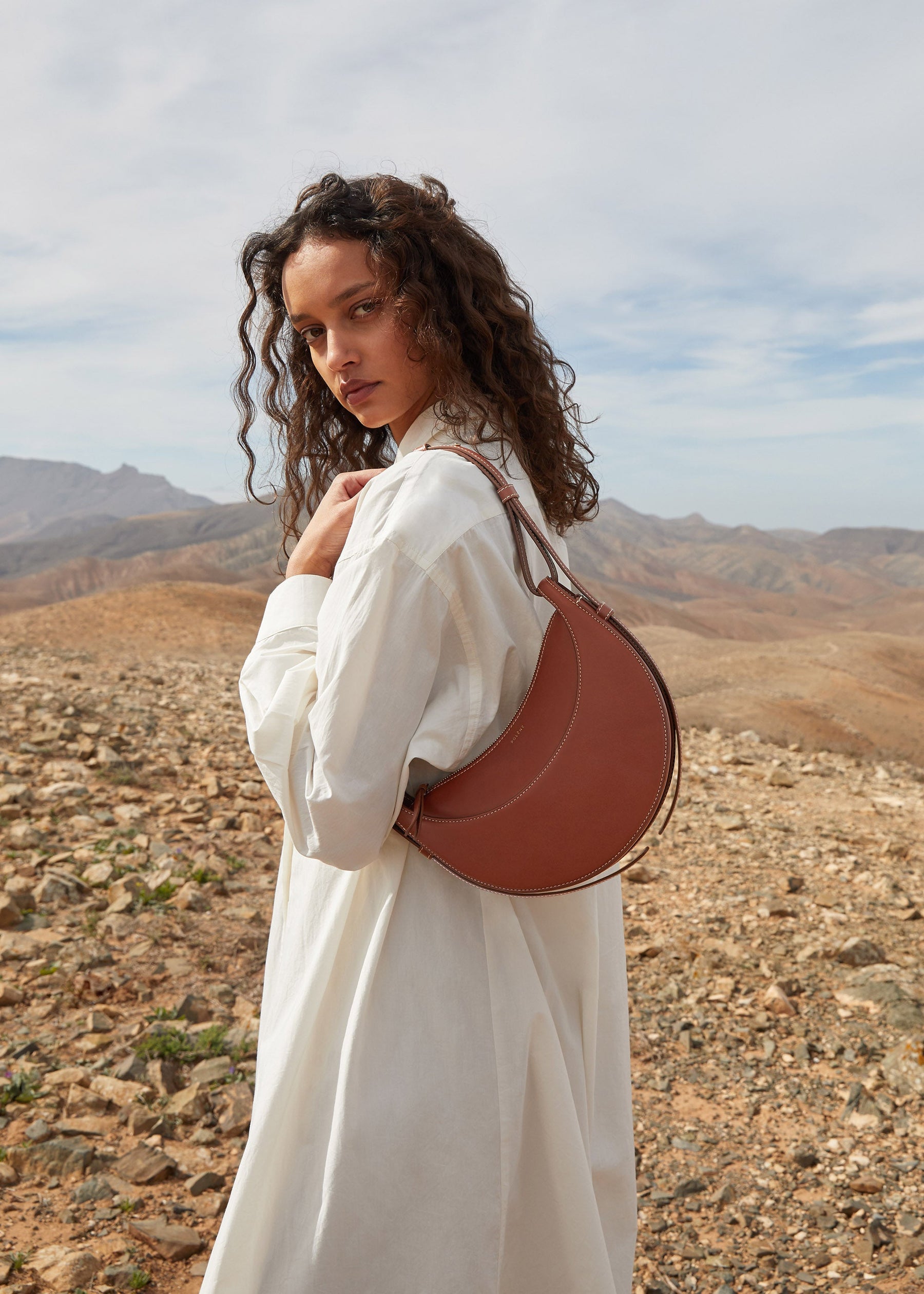 Numéro Dix - Cognac Glattes Leder