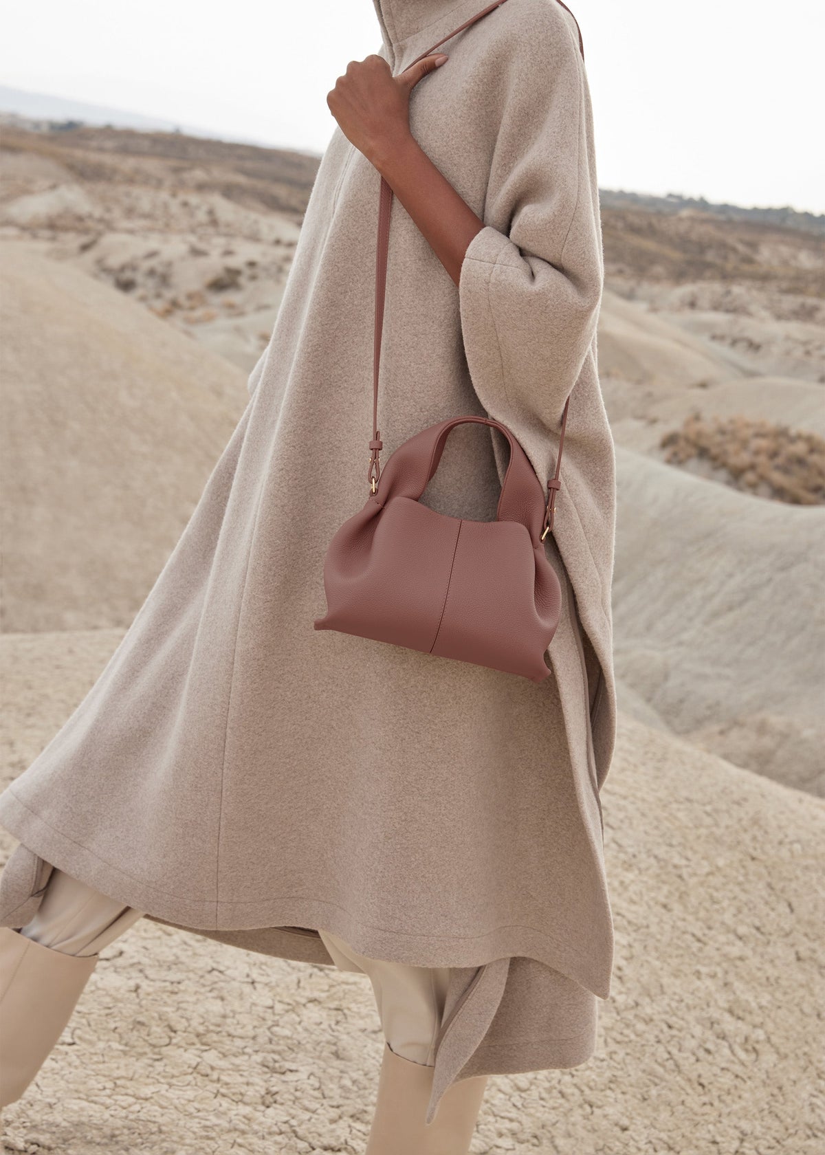 Numéro Neuf Mini - Blush Genarbtes Leder