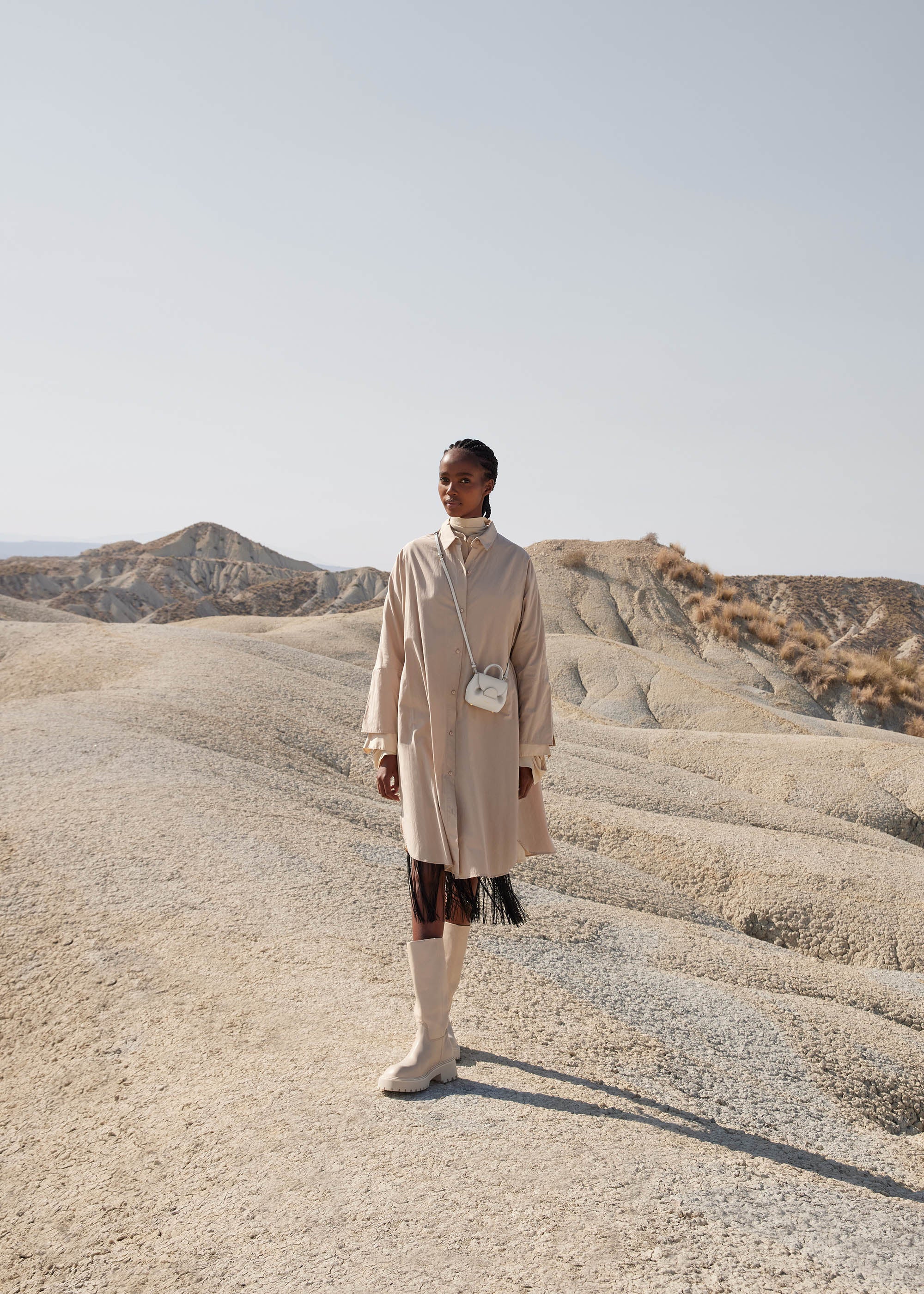 Numéro Un Micro - Kreide Genarbtes Leder
