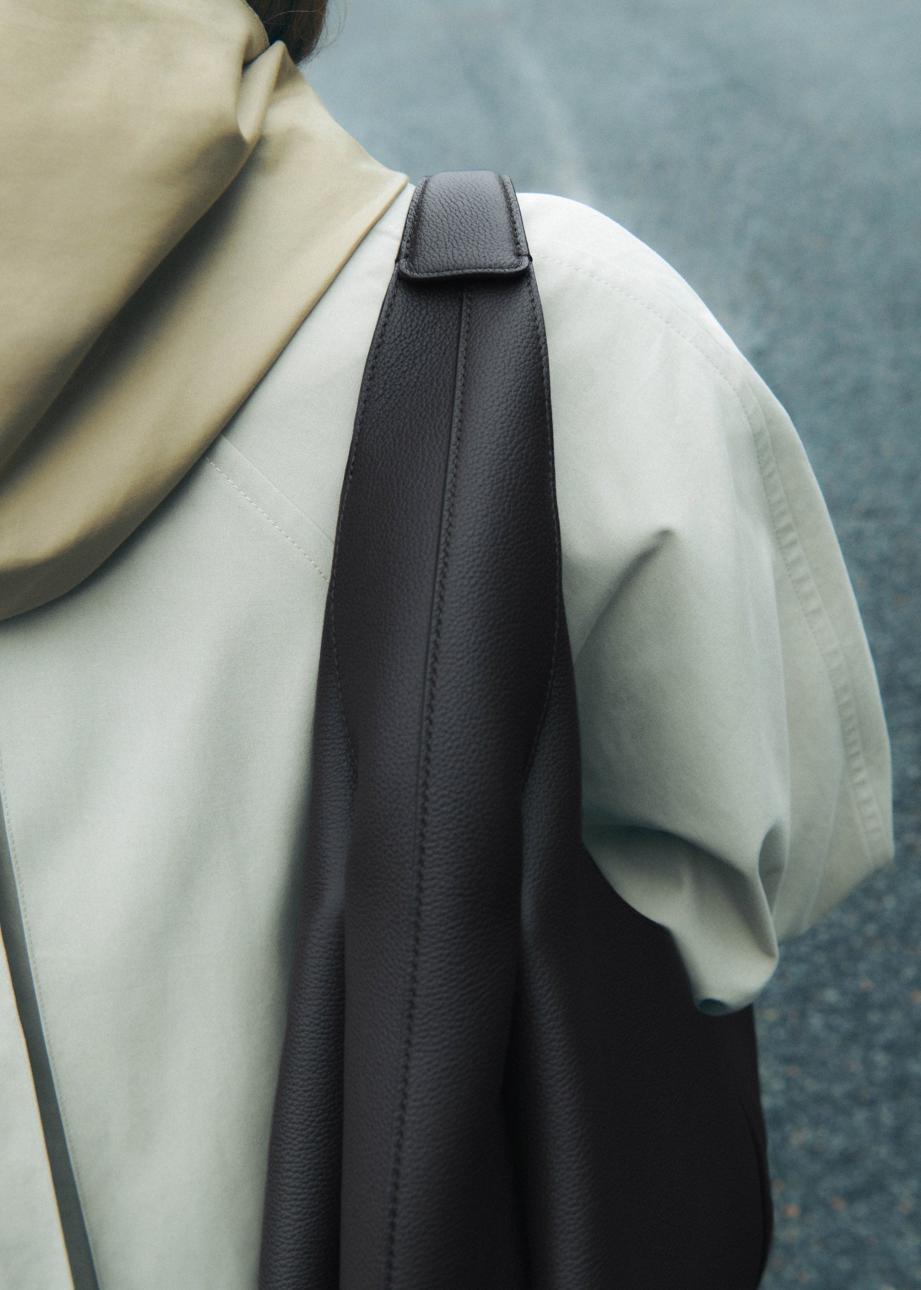 Shuldo - Schwarz Genarbtes Leder