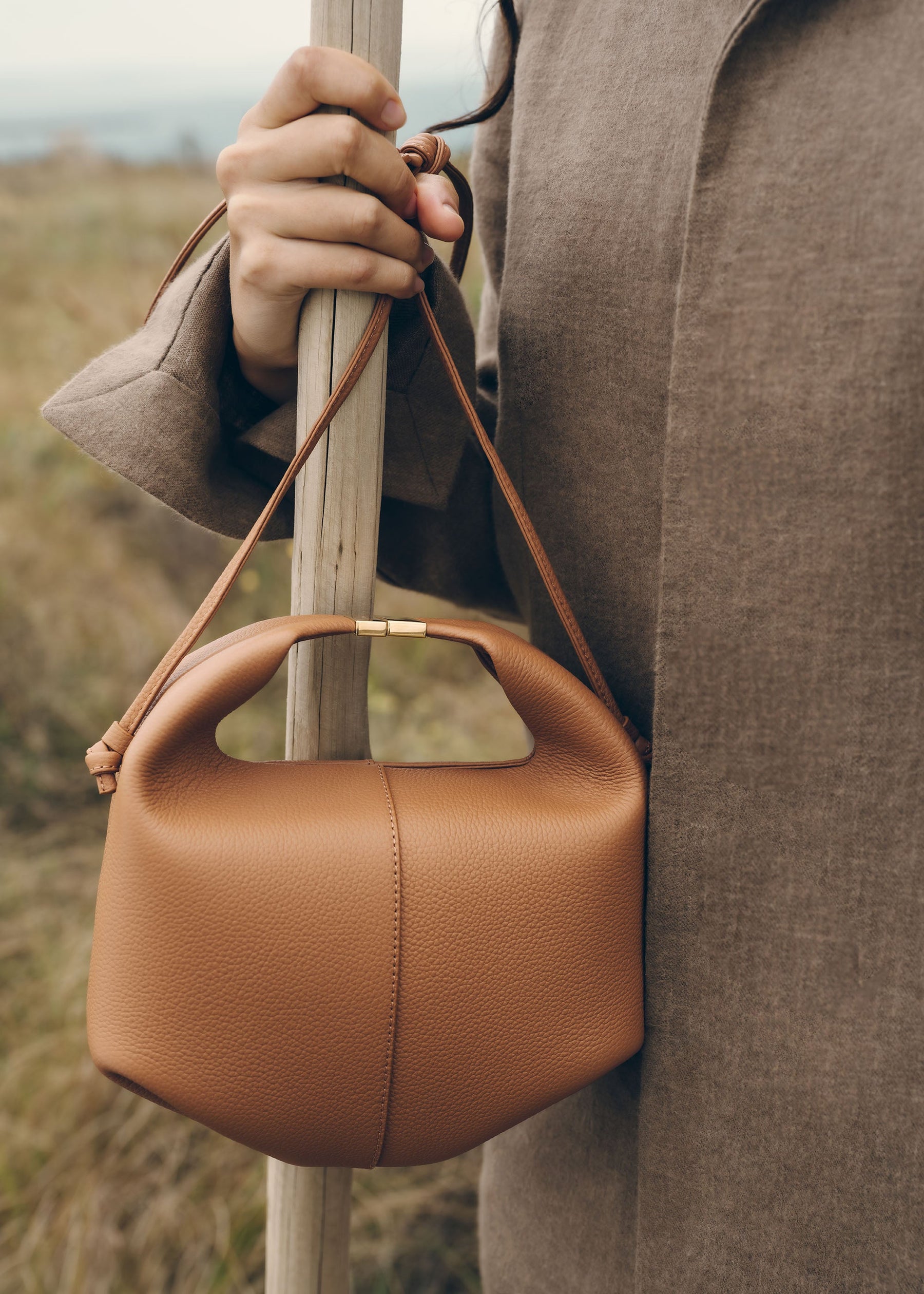 Béri - Camel Genarbtes Leder
