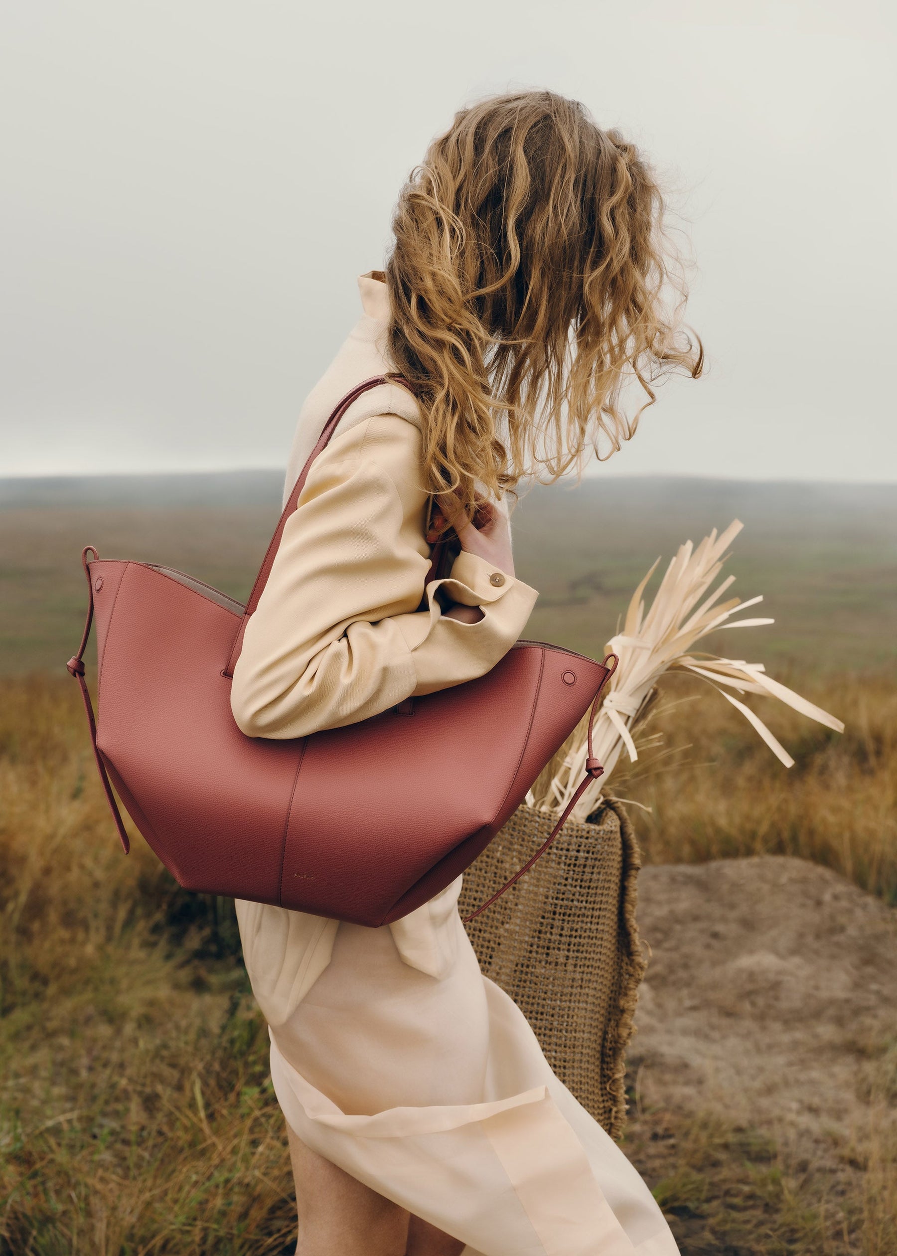 Cyme - Terracotta Genarbtes Leder
