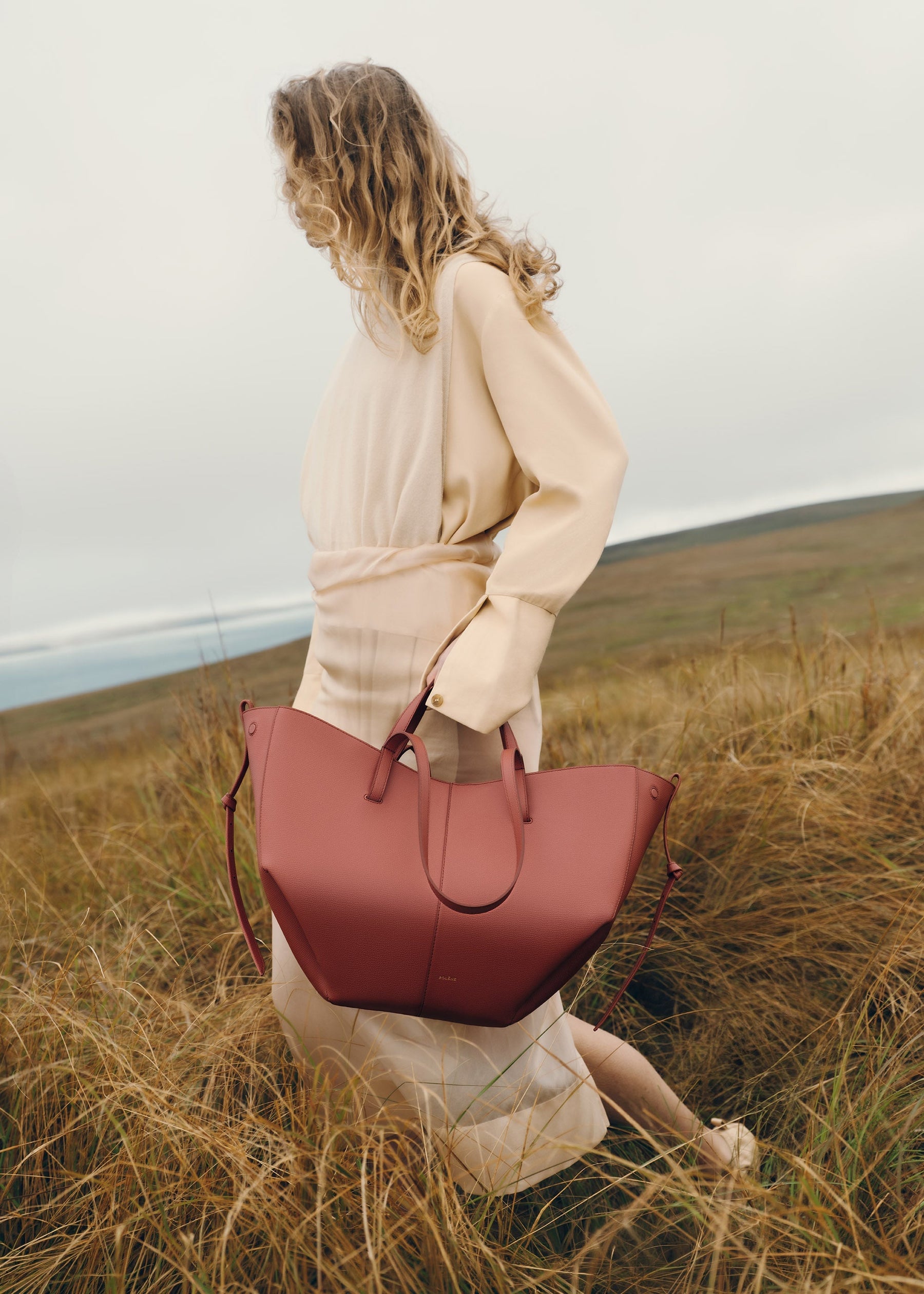 Cyme - Terracotta Genarbtes Leder