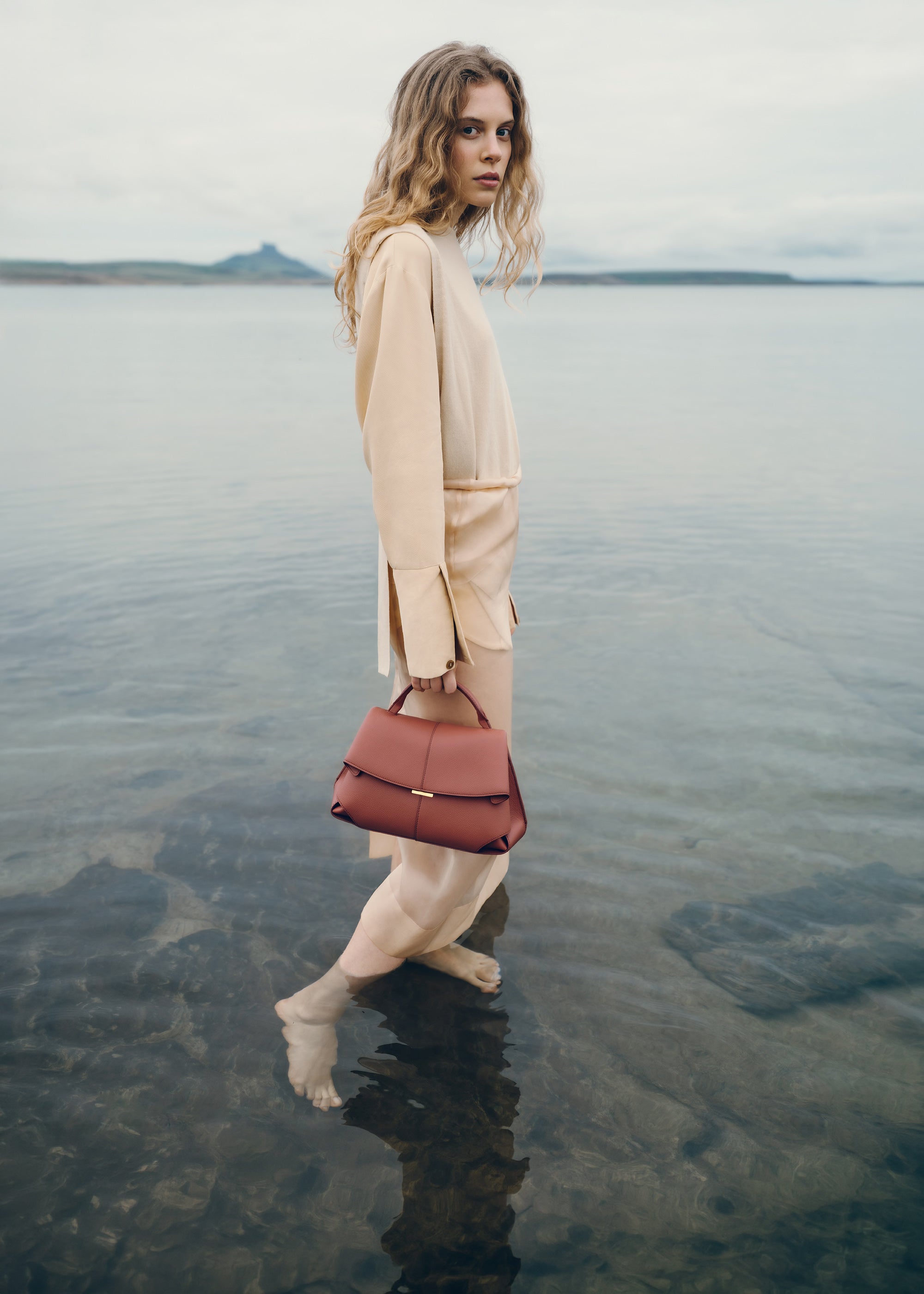 Mokki - Terracotta Genarbtes Leder