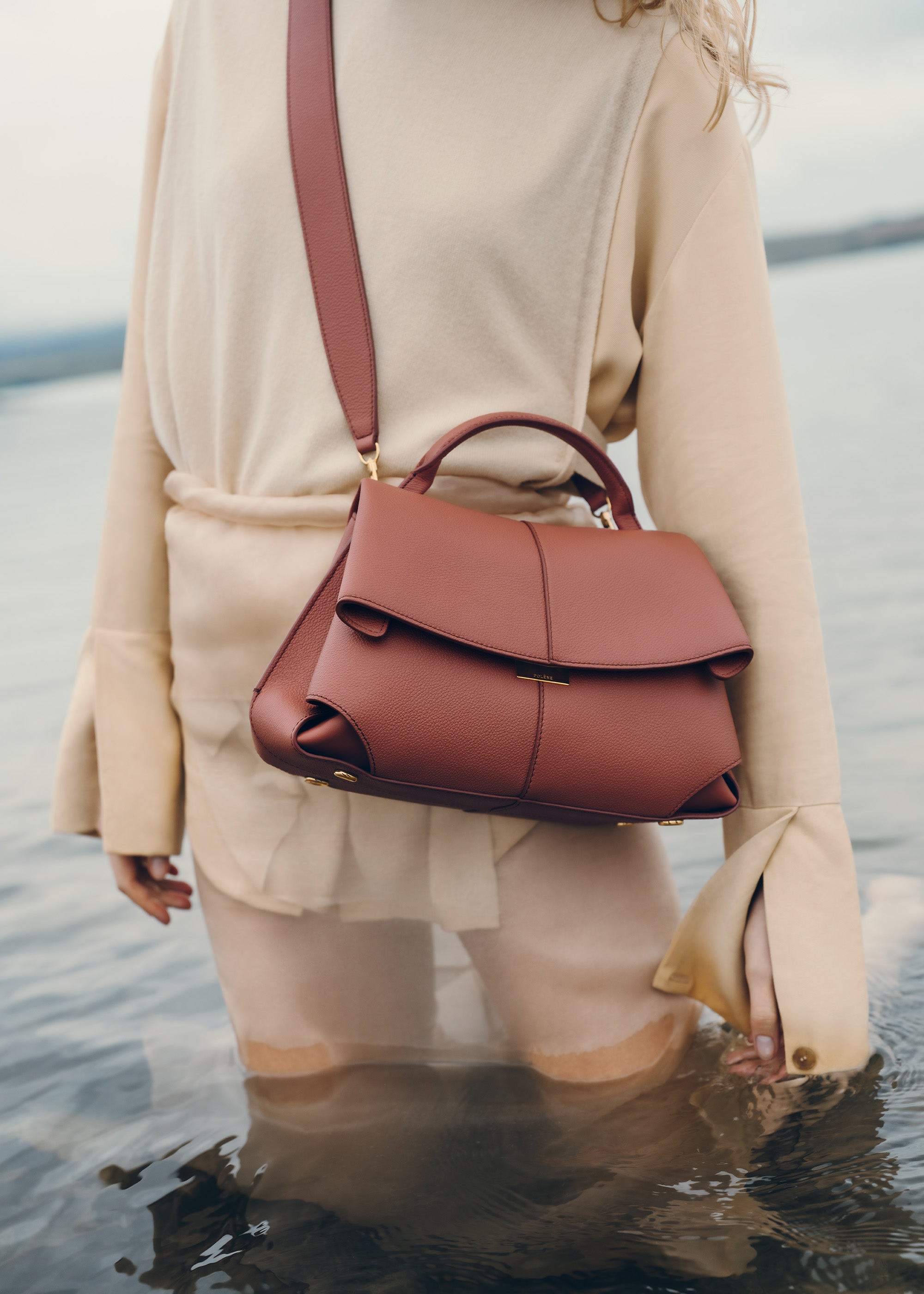 Mokki - Terracotta Genarbtes Leder