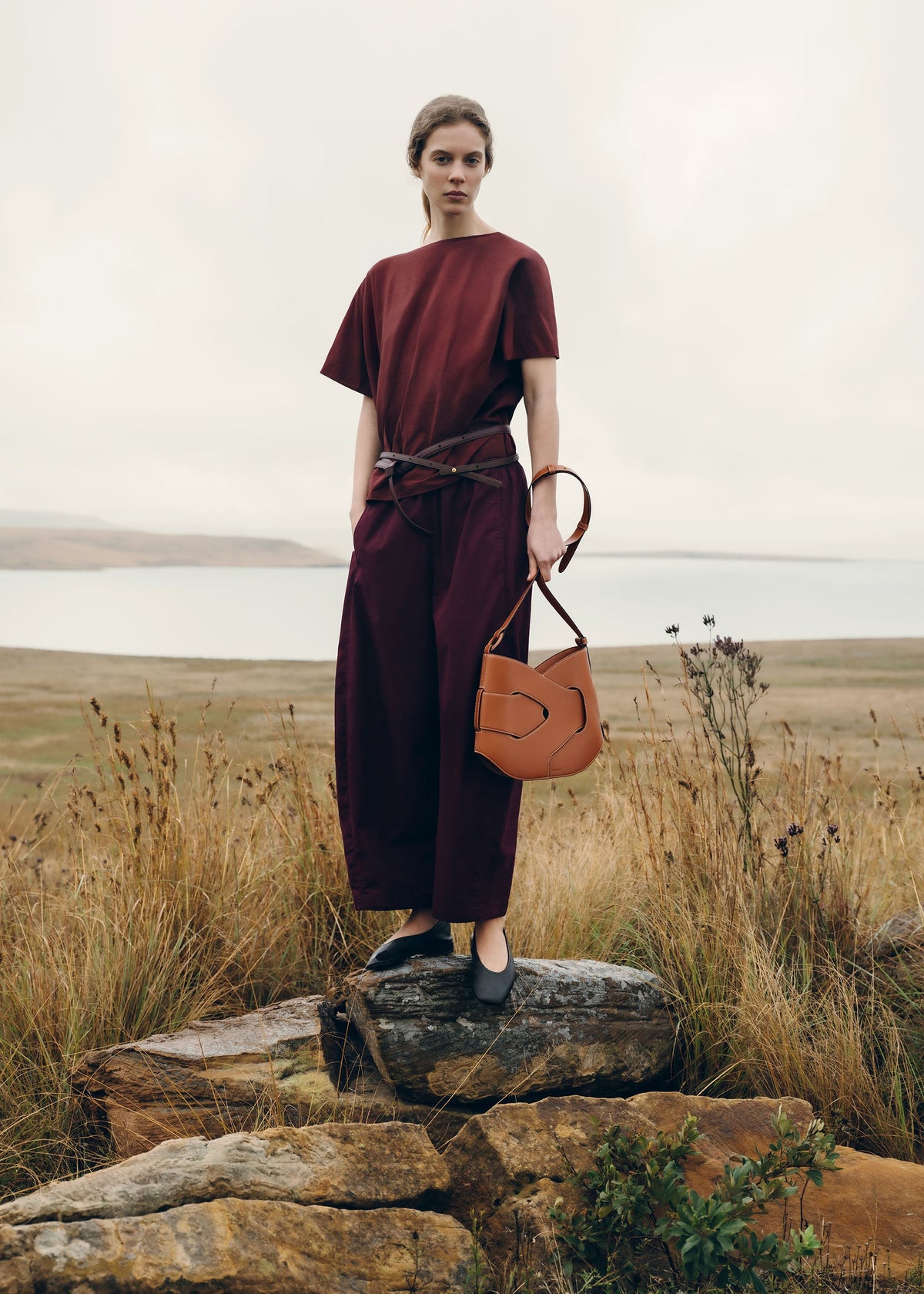 Nodde Hobo - Cognac Glattes Leder