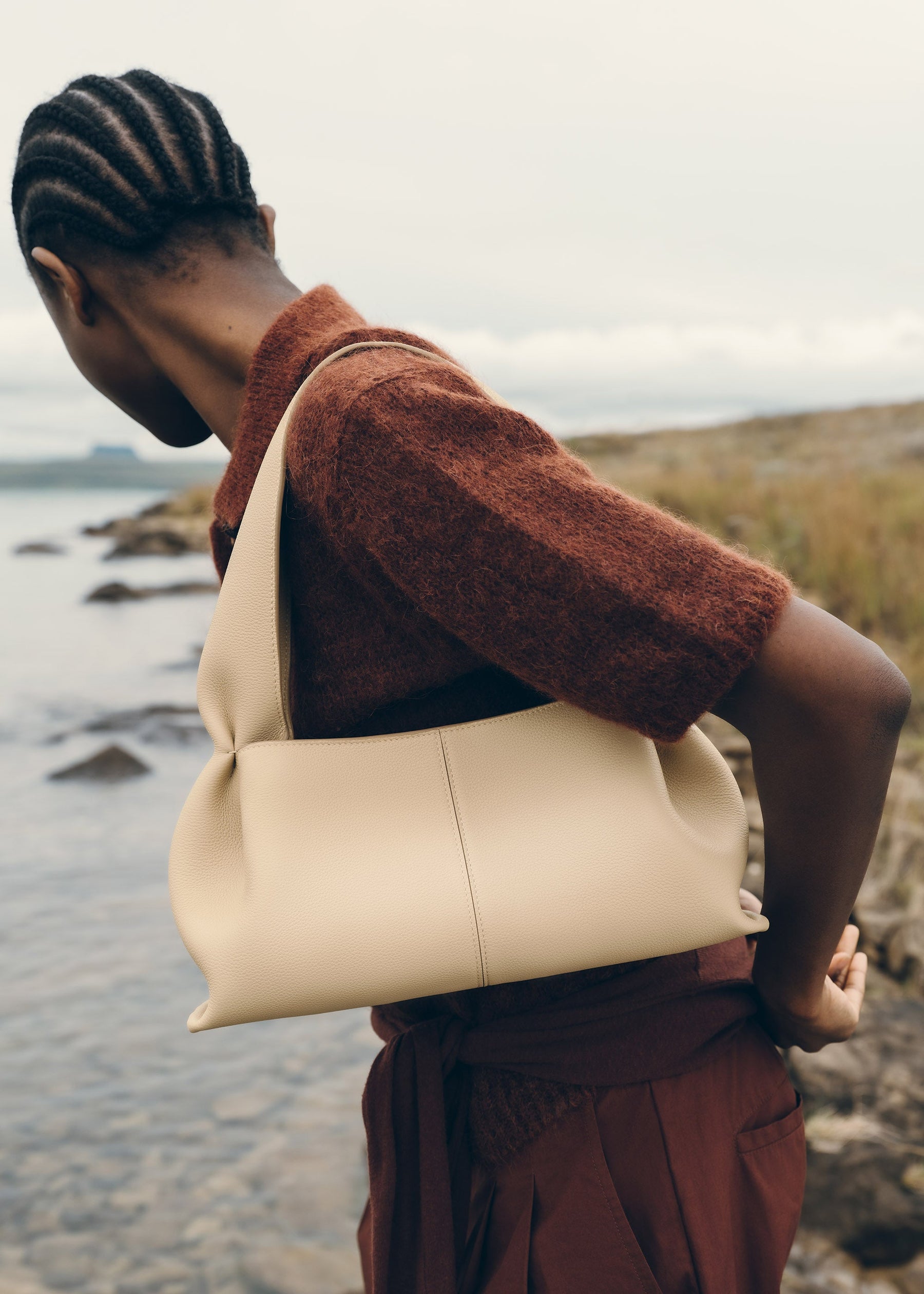 Numéro Neuf East West - Sand Genarbtes Leder