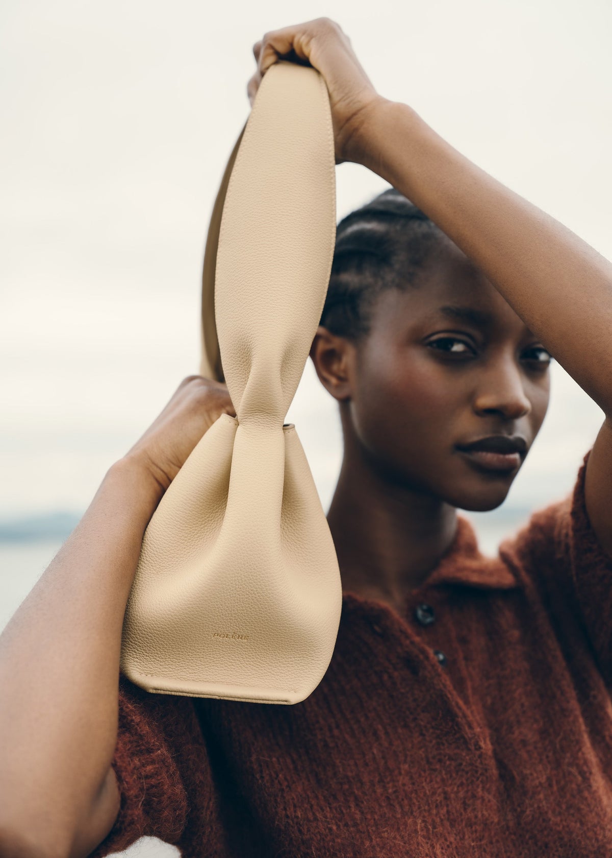 Numéro Neuf East West - Sand Genarbtes Leder