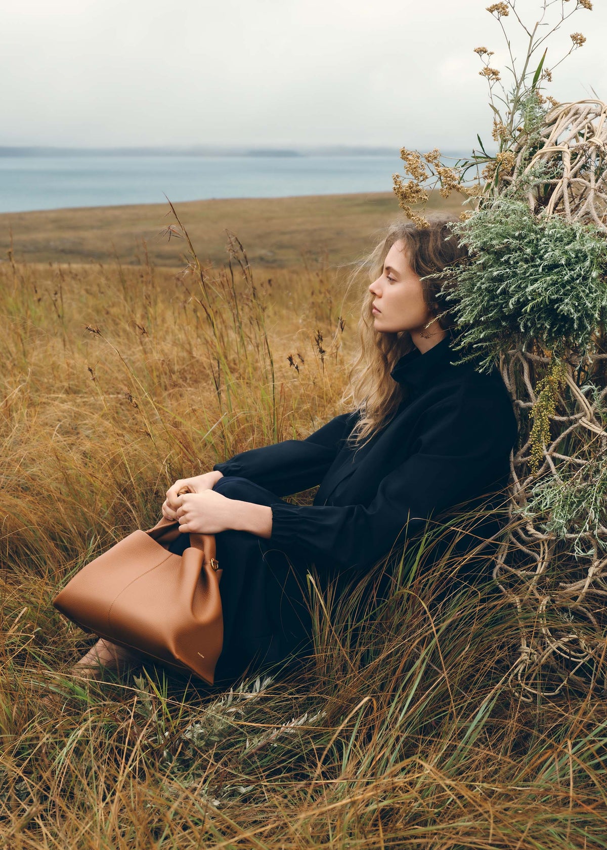Numéro Neuf - Camel Genarbtes Leder