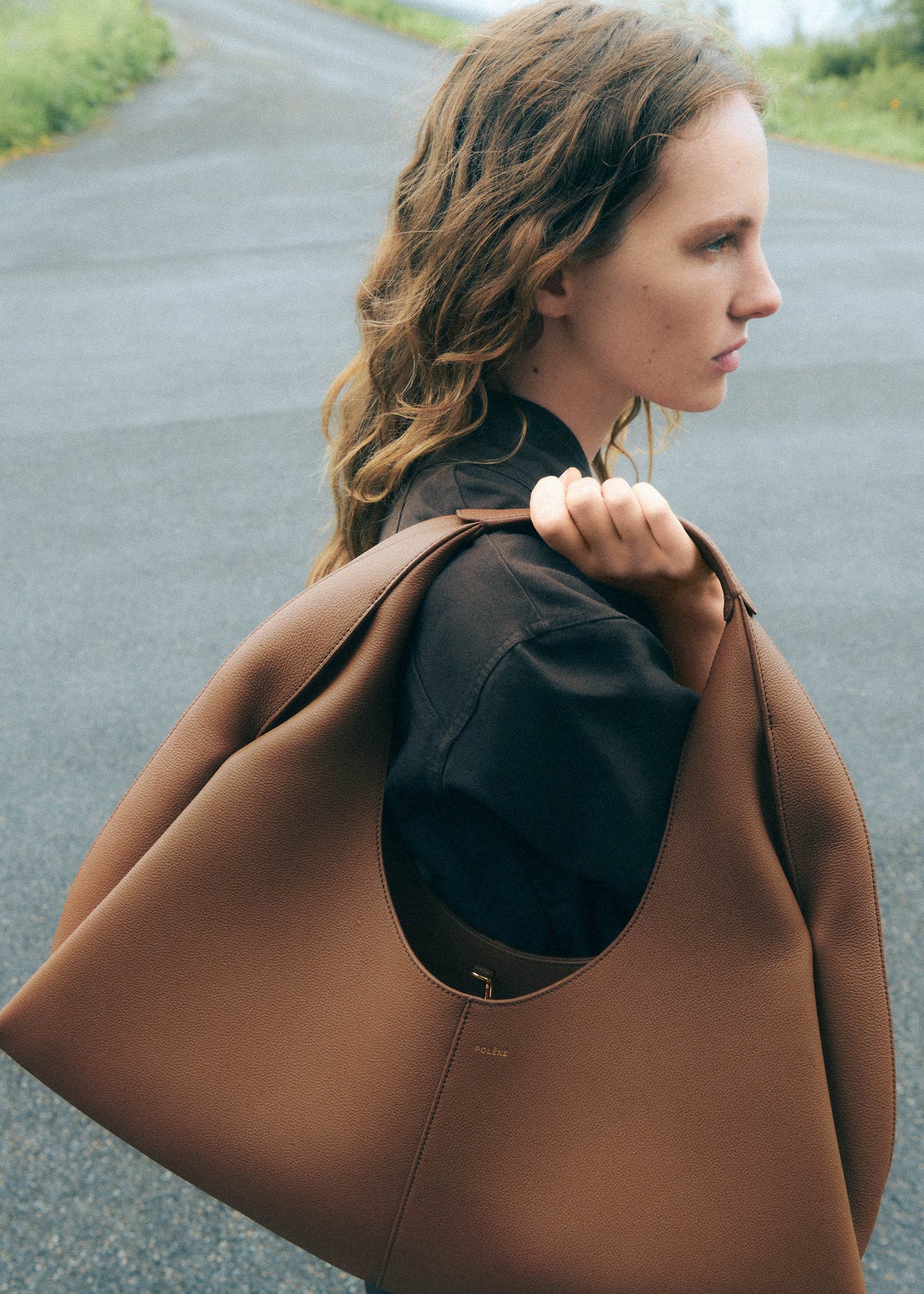 Shuldo - Dunkelbraun Genarbtes Leder