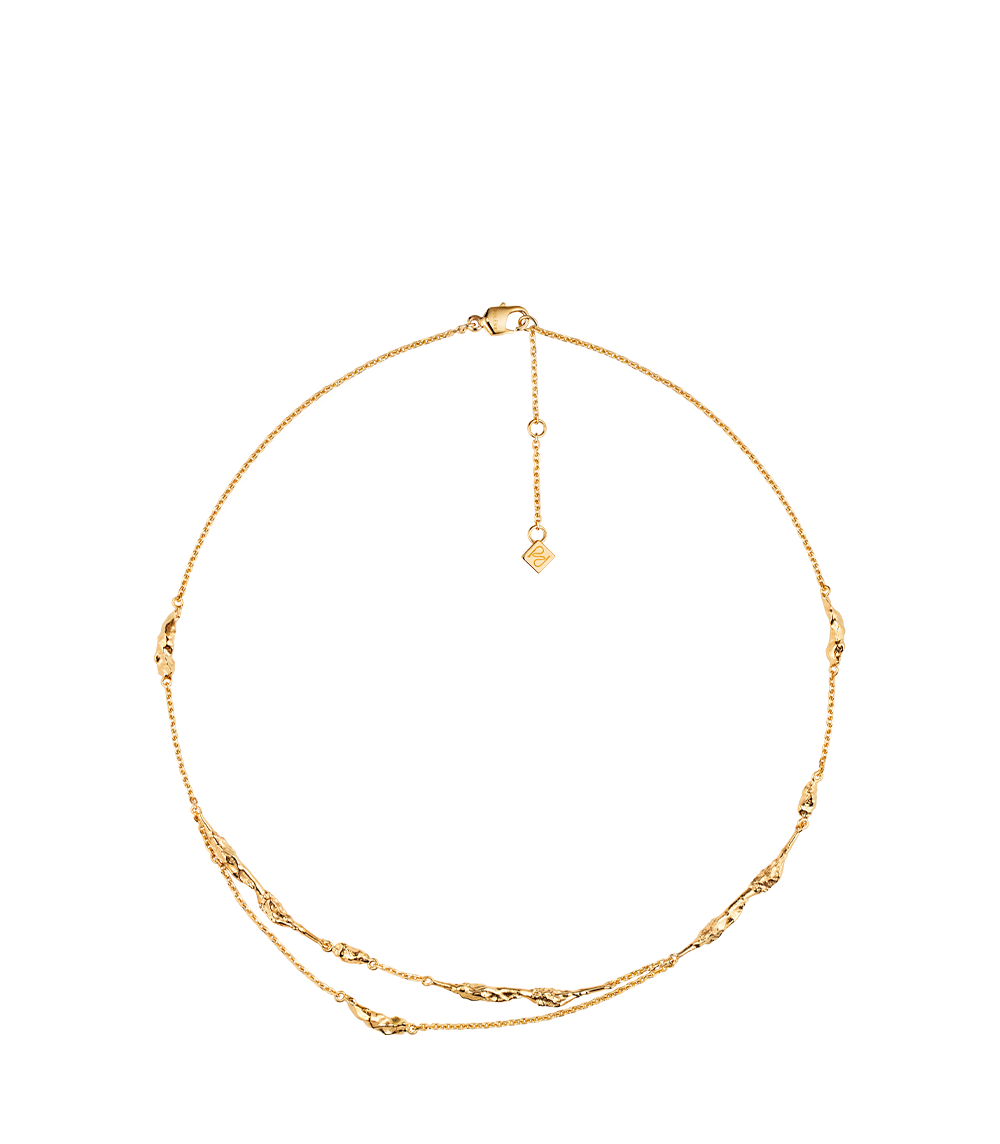 Doppel Kette Eroz - Goldedition 24 Karat vergoldet