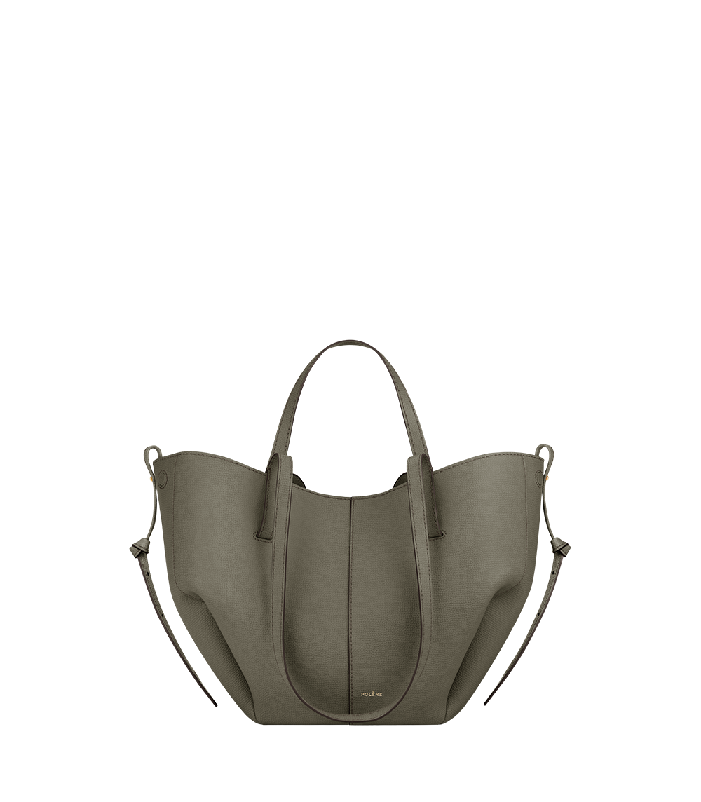 Cyme Mini - Rauchgrün Genarbtes Leder