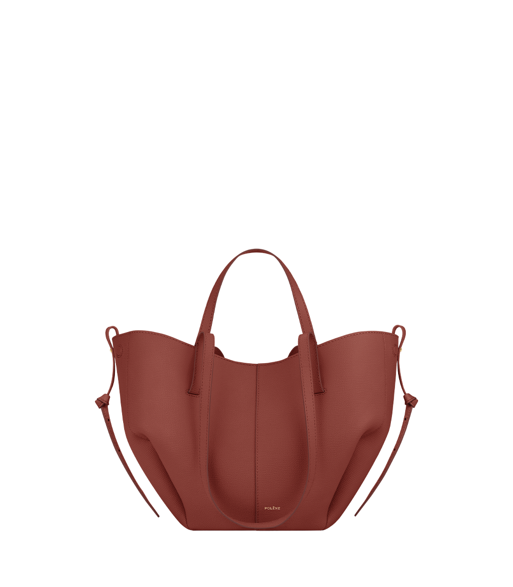 Cyme Mini - Terracotta Genarbtes Leder