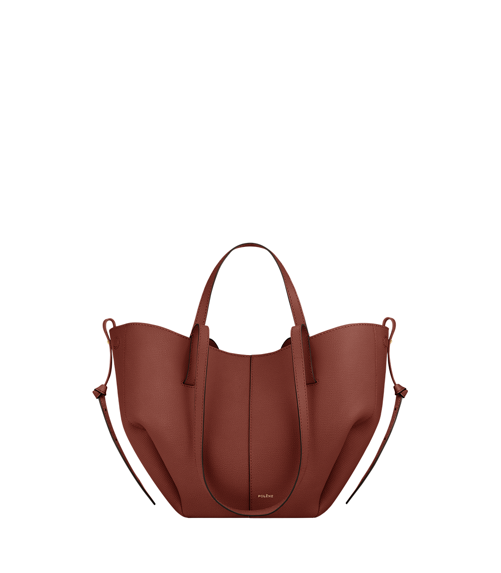 Cyme Mini - Rote Tonerde Genarbtes Leder