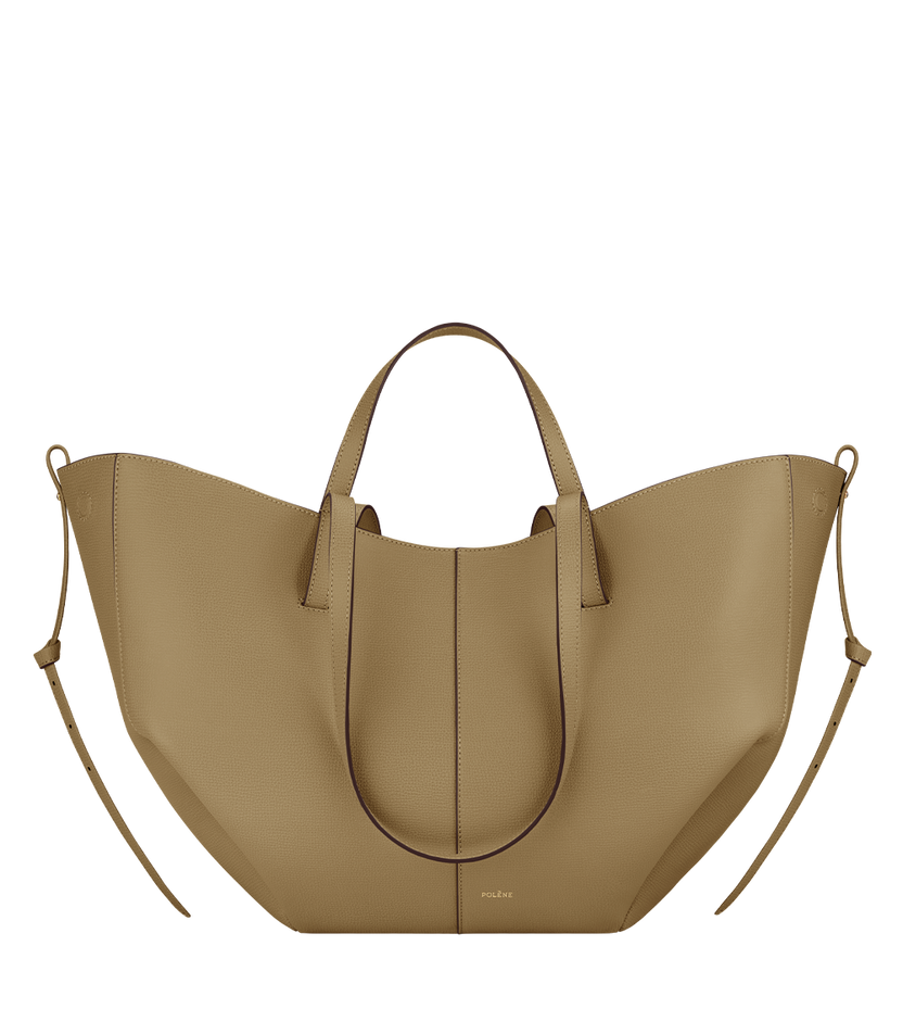 Cyme - Olivbraun Genarbtes Leder