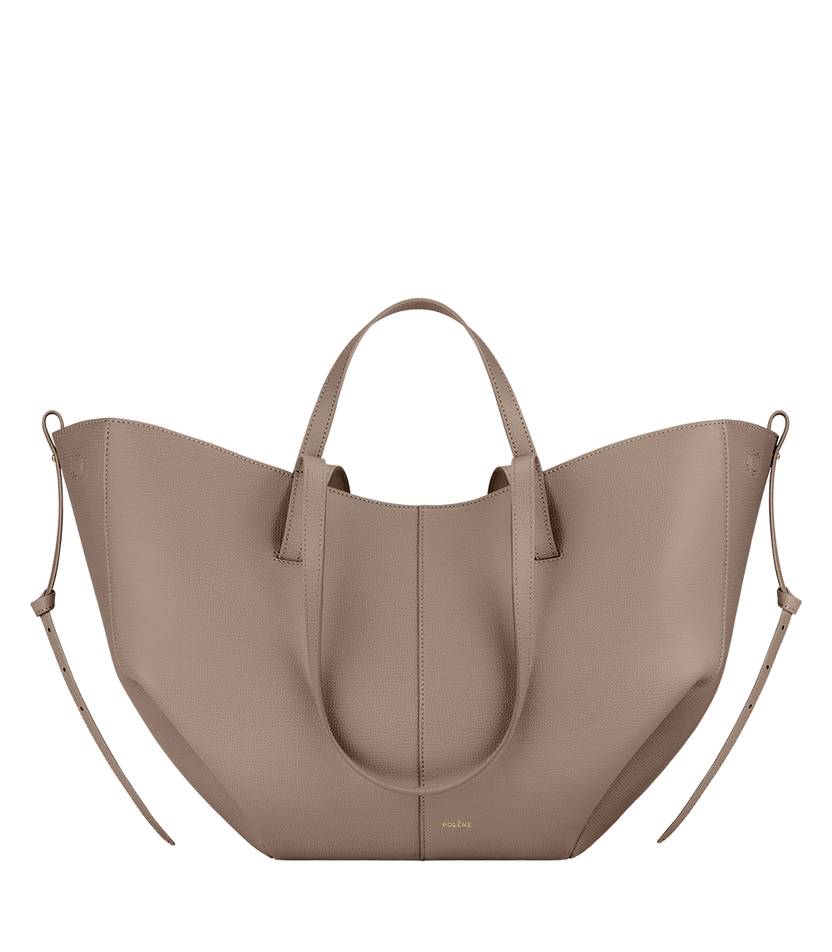 Cyme - Taupe Genarbtes Leder