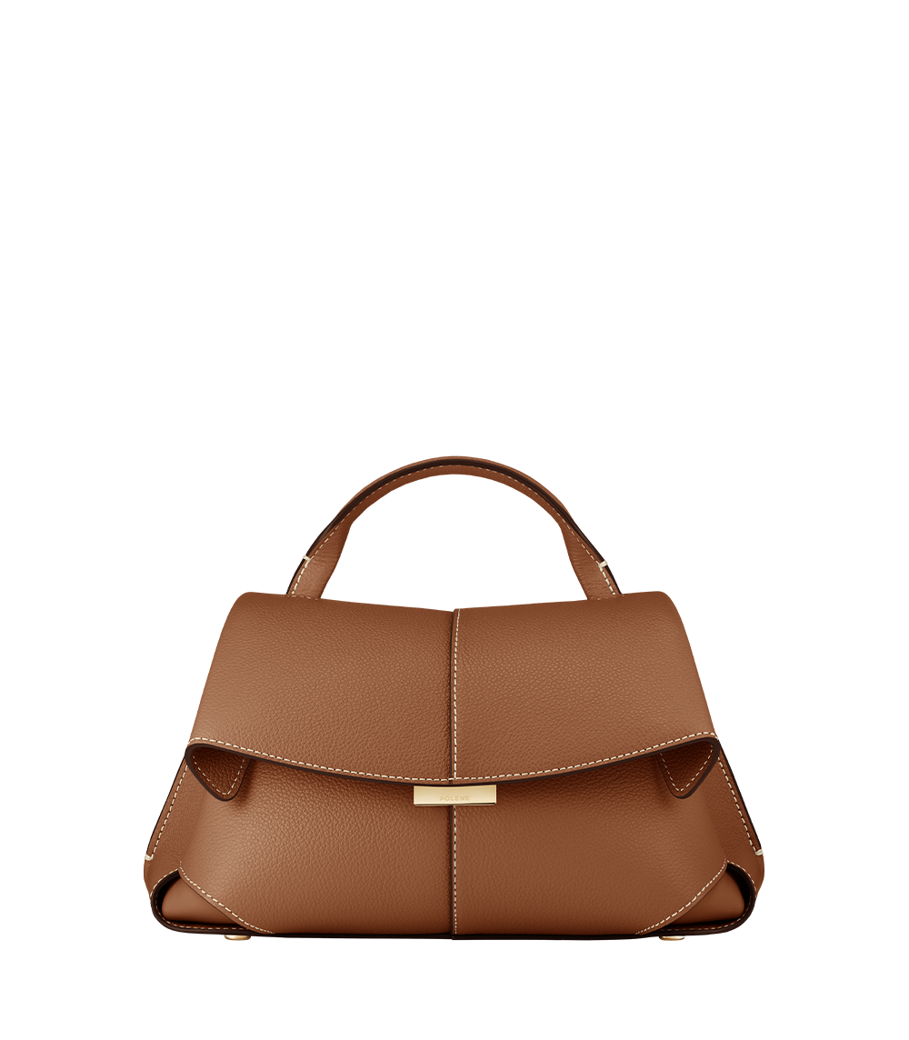 Mokki Mini - Camel Genarbtes Leder