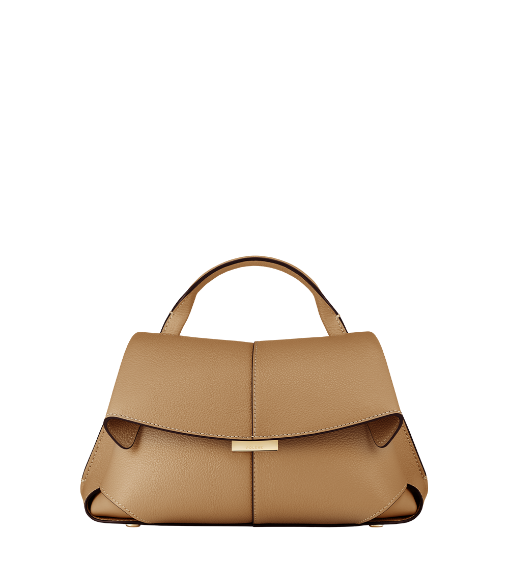 Mokki Mini - Ocker Genarbtes Leder