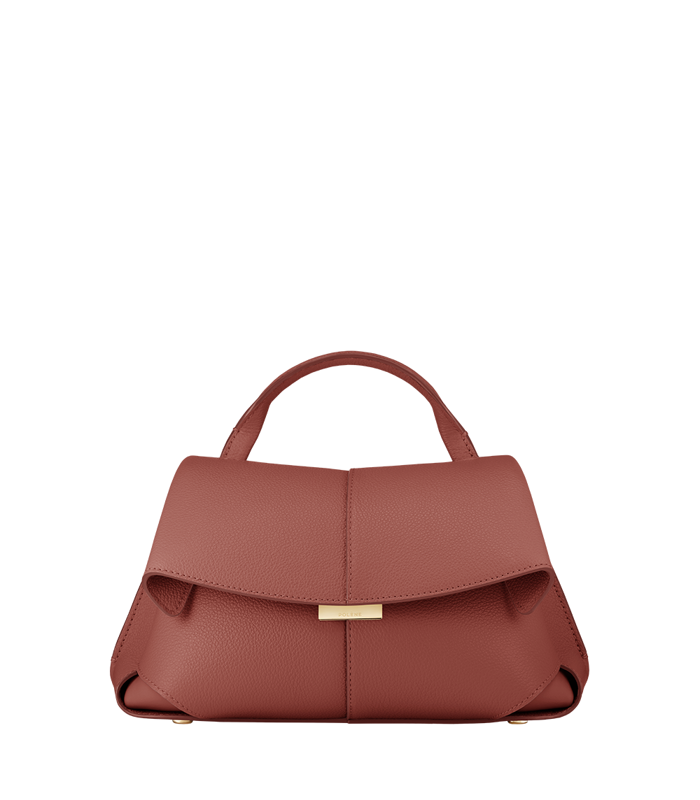 Mokki Mini - Terracotta Genarbtes Leder