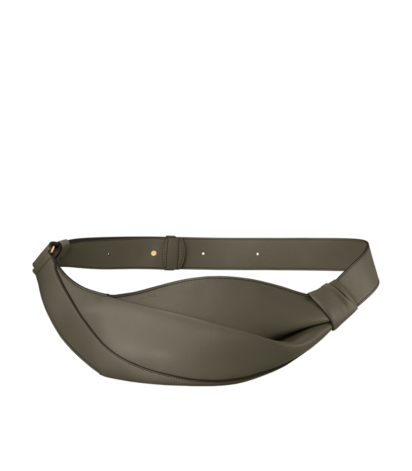 Neyu - Rauchgrün Glattes Leder