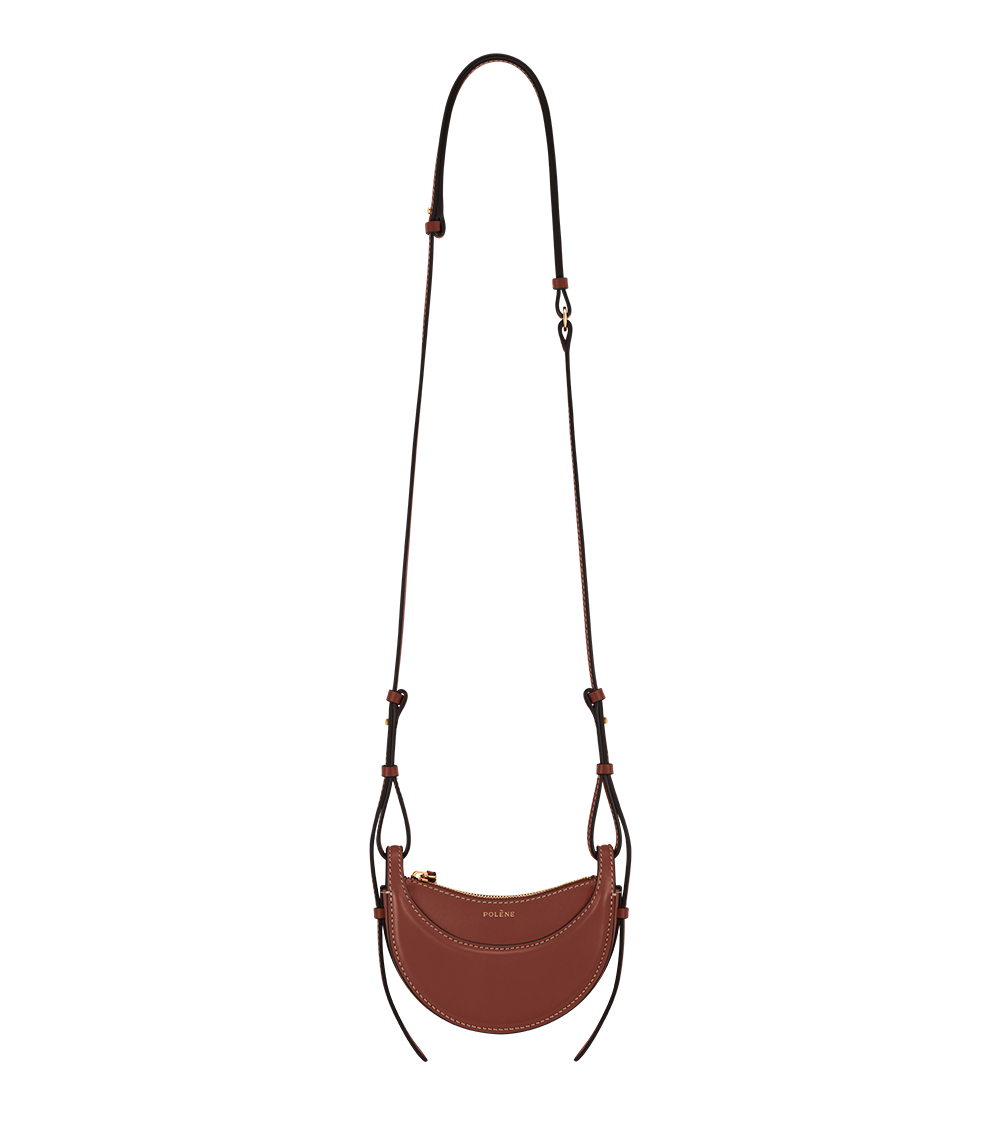 Numéro Dix Micro - Cognac Glattes Leder