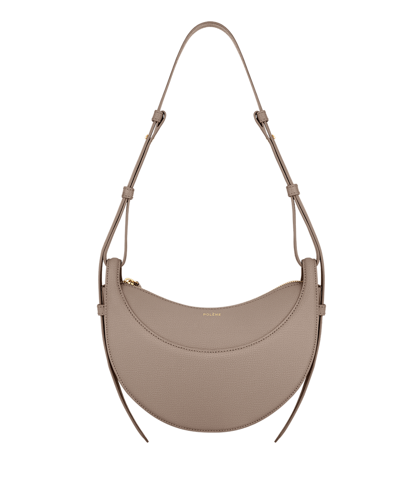 Numéro Dix - Taupe Genarbtes Leder
