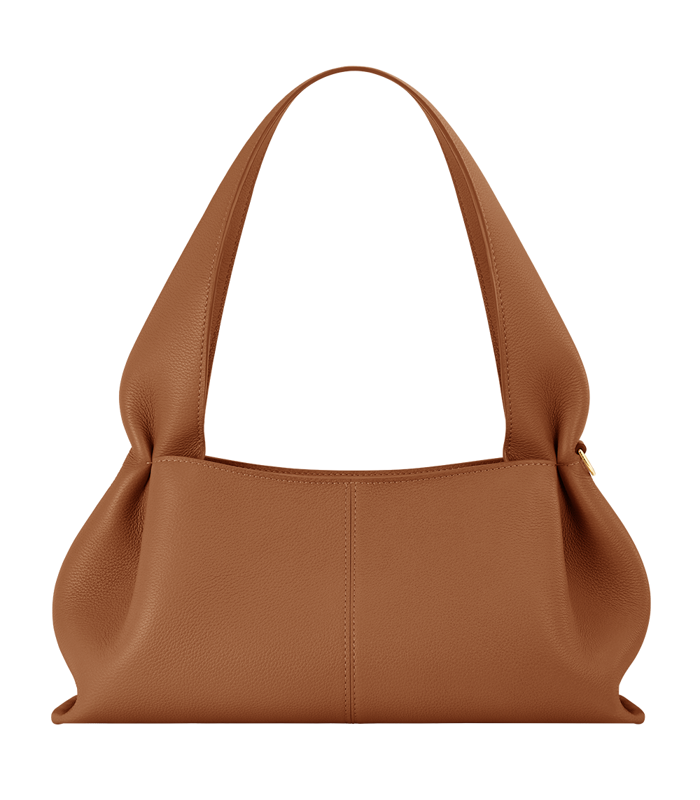 Numéro Neuf East West - Camel Genarbtes Leder