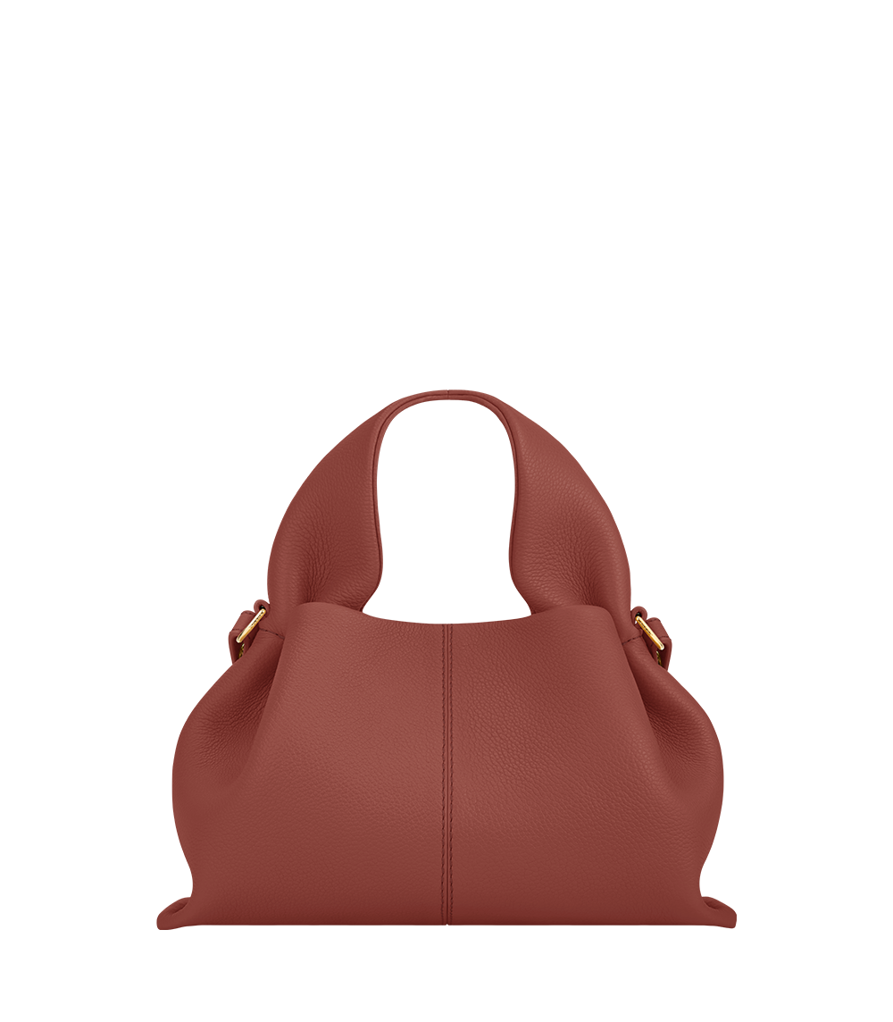 Numéro Neuf Mini - Terracotta Genarbtes Leder