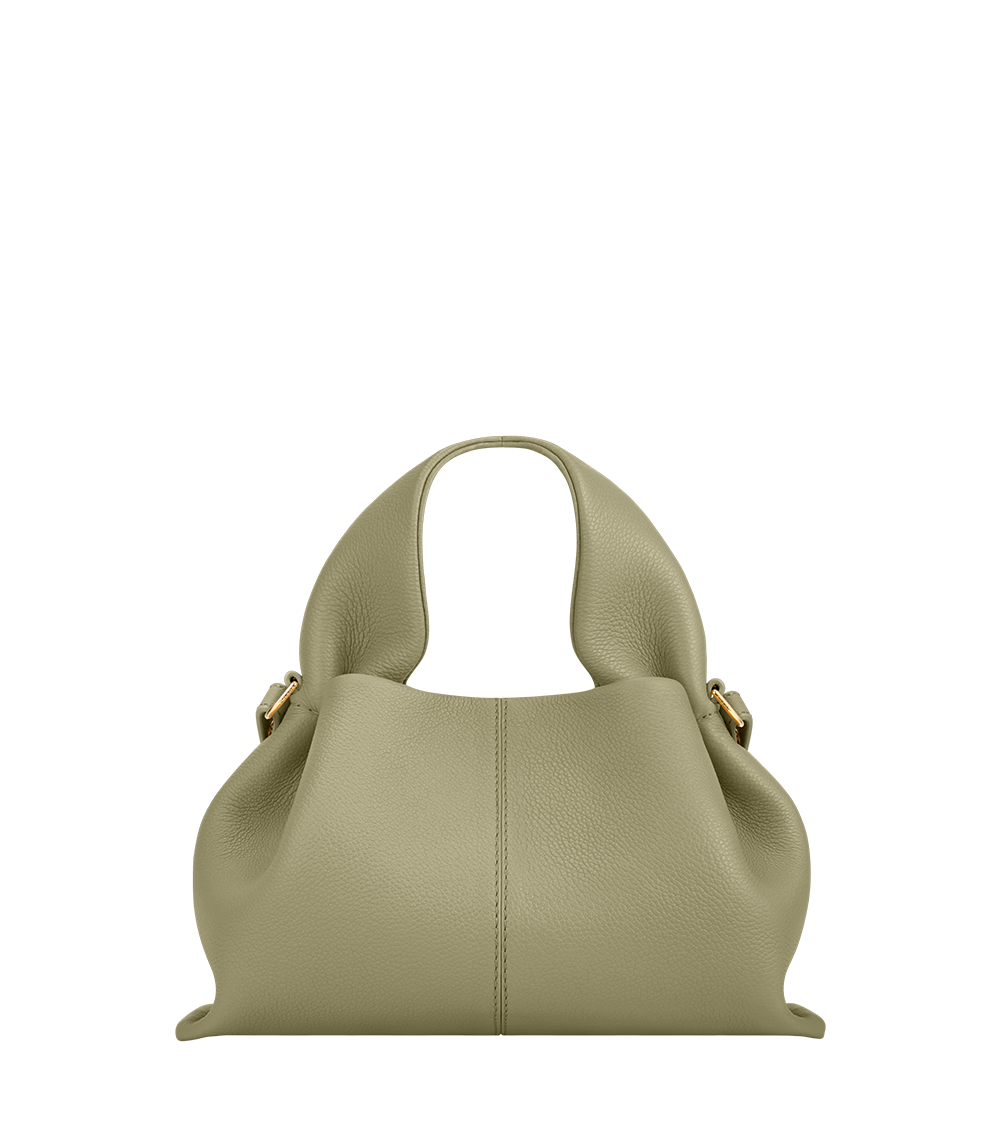 Numéro Neuf Mini - Lindgrün Genarbtes Leder