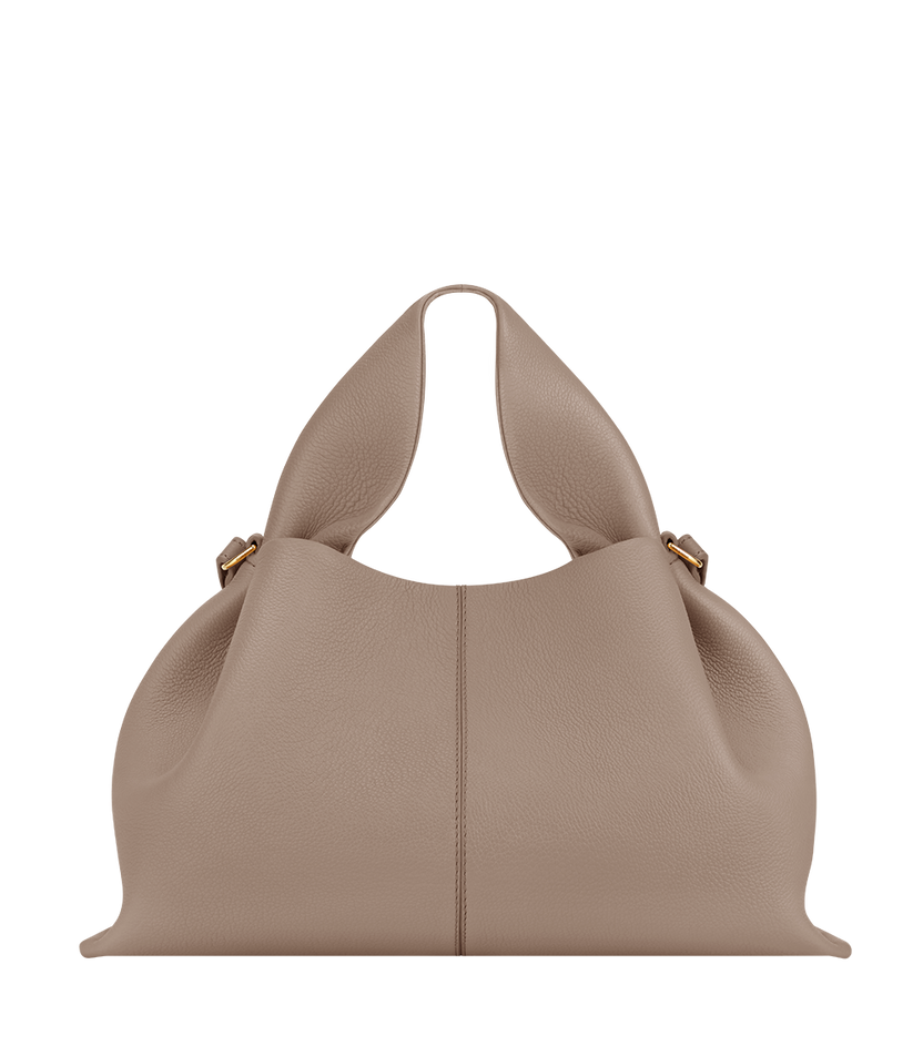 Numéro Neuf - Taupe Genarbtes Leder