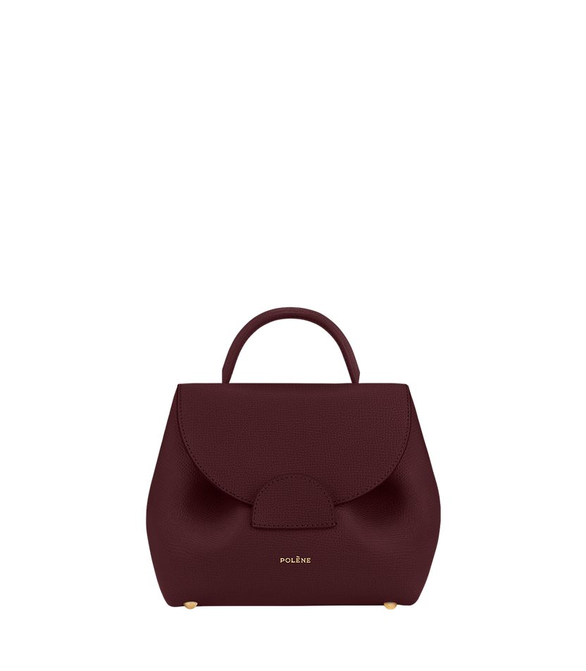 Numéro Un Nano - Burgund Genarbtes Leder