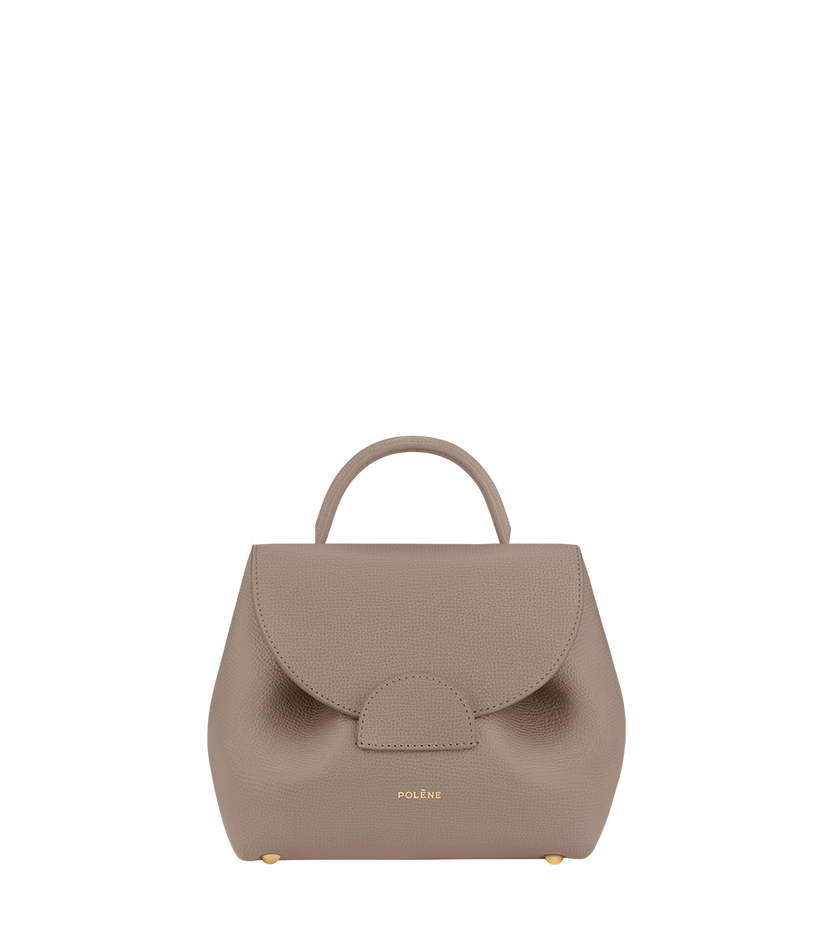 Numéro Un Nano - Taupe Genarbtes Leder